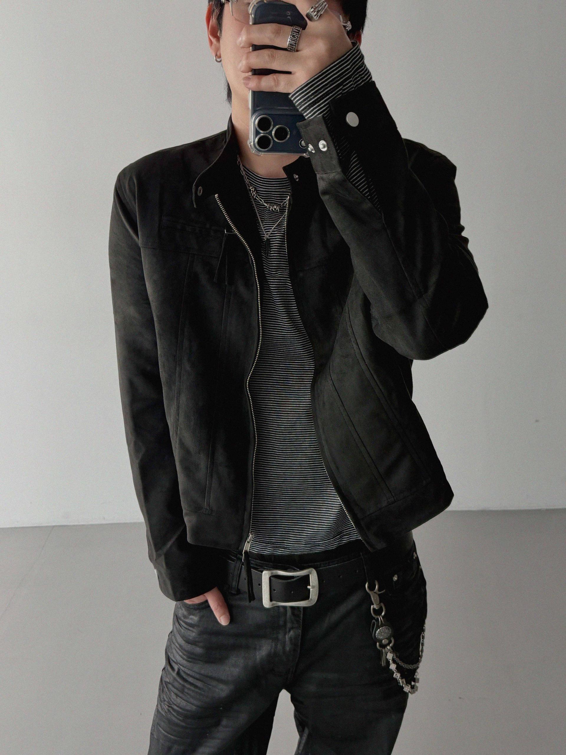 Embo coated semi flare pants