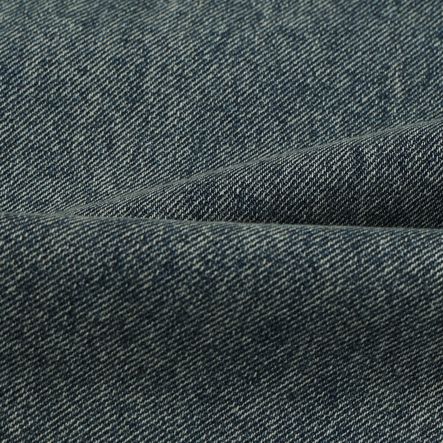 Star lettering curved denim pants