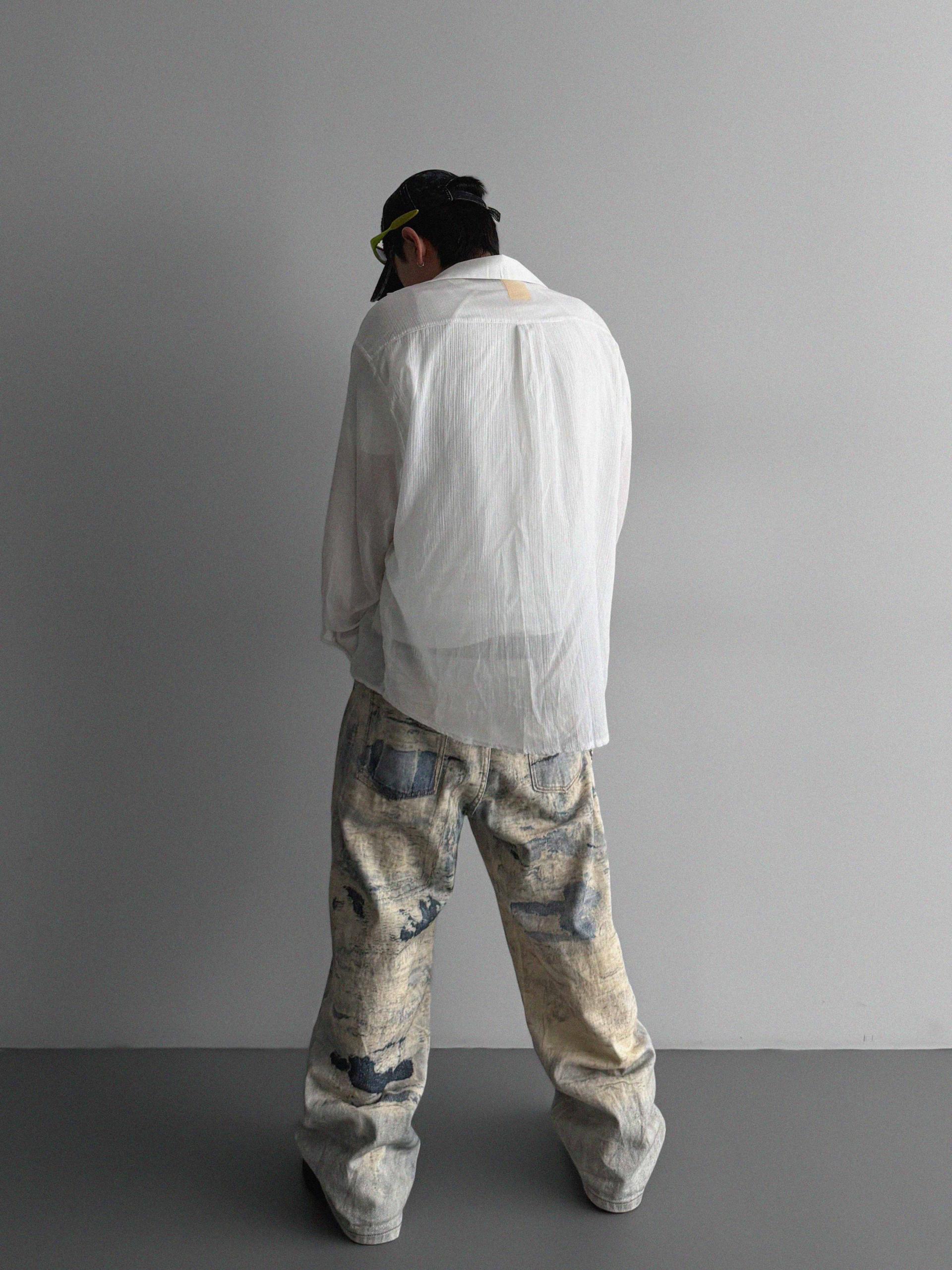Salt digital denim pants