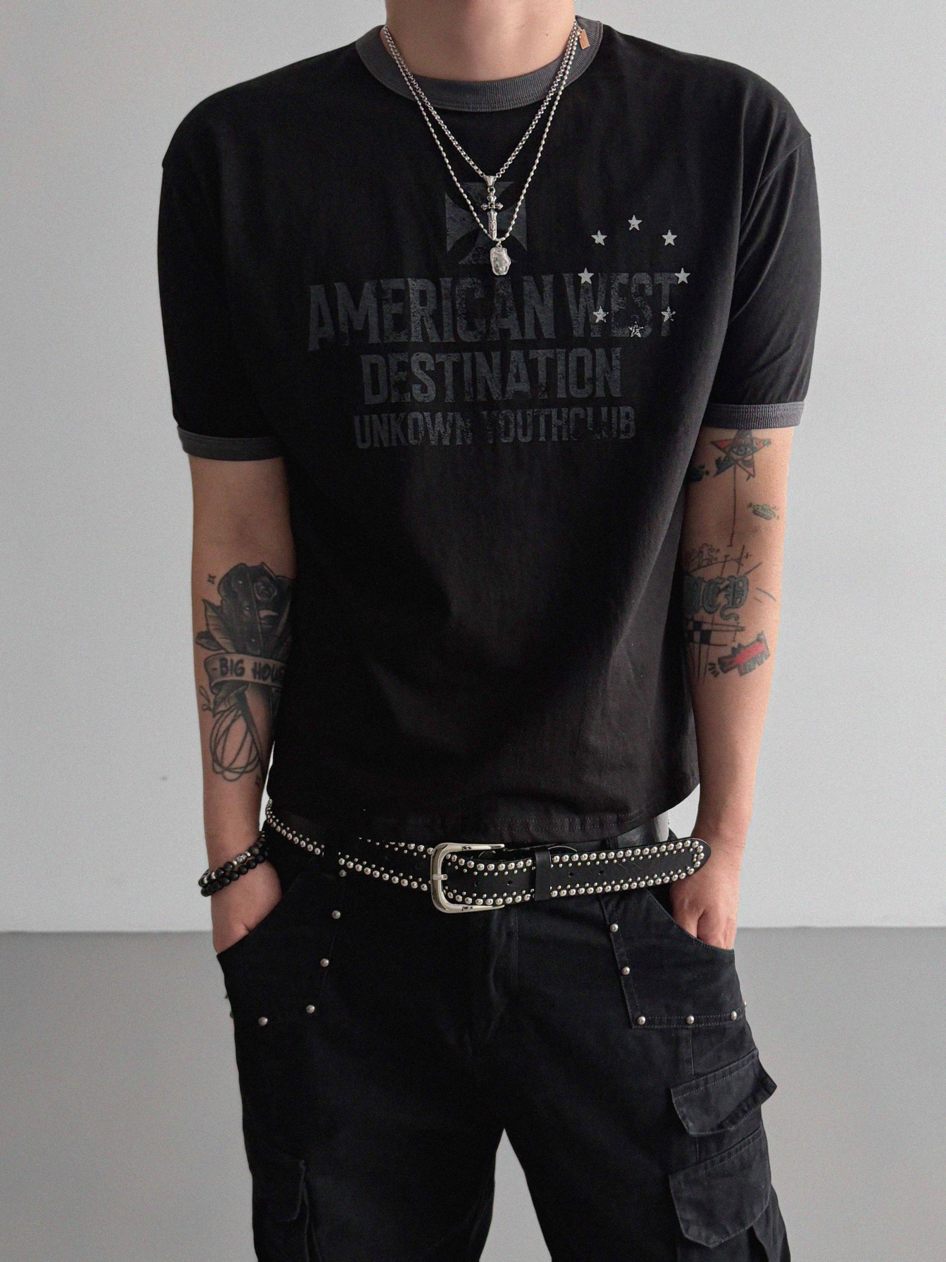 American ringer muscle crop half t