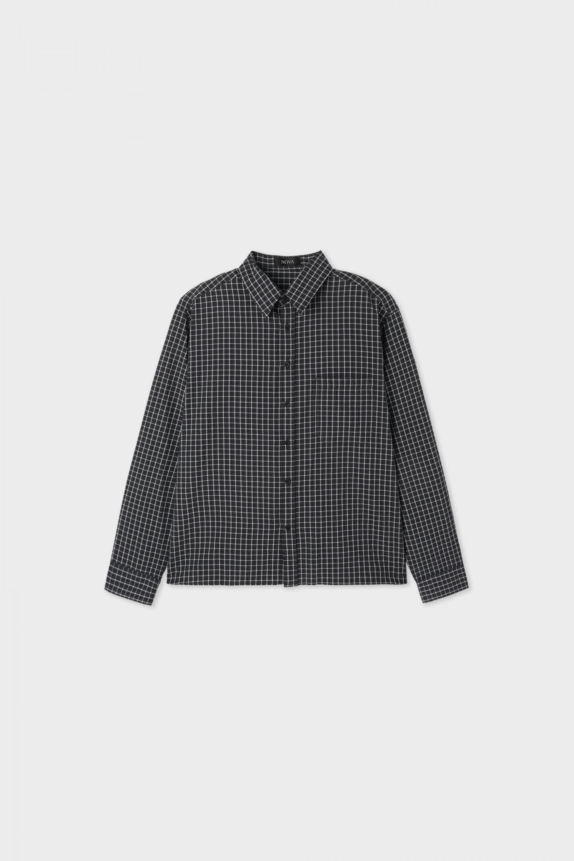Deli semi crop check shirt