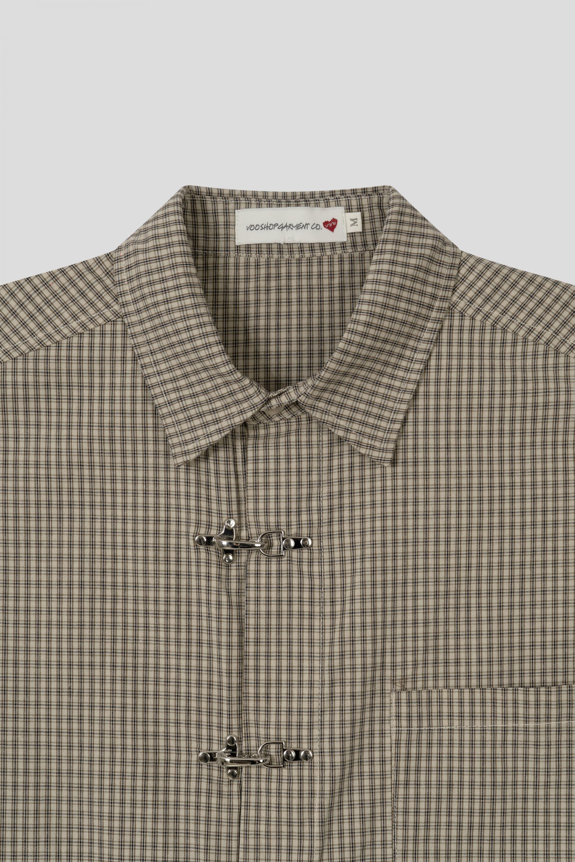 Fireman crop check half shirt