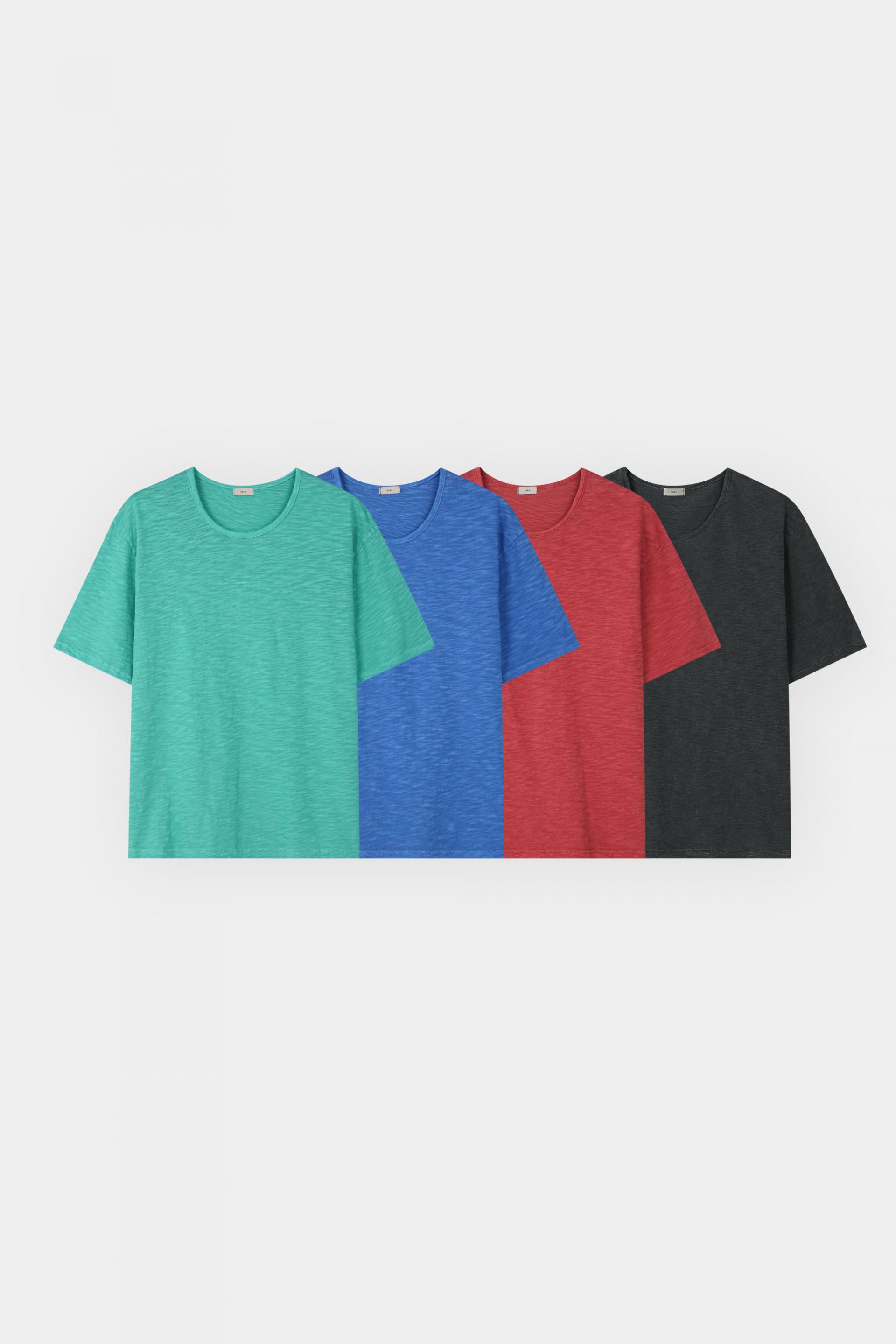 Slub pigment crop half t