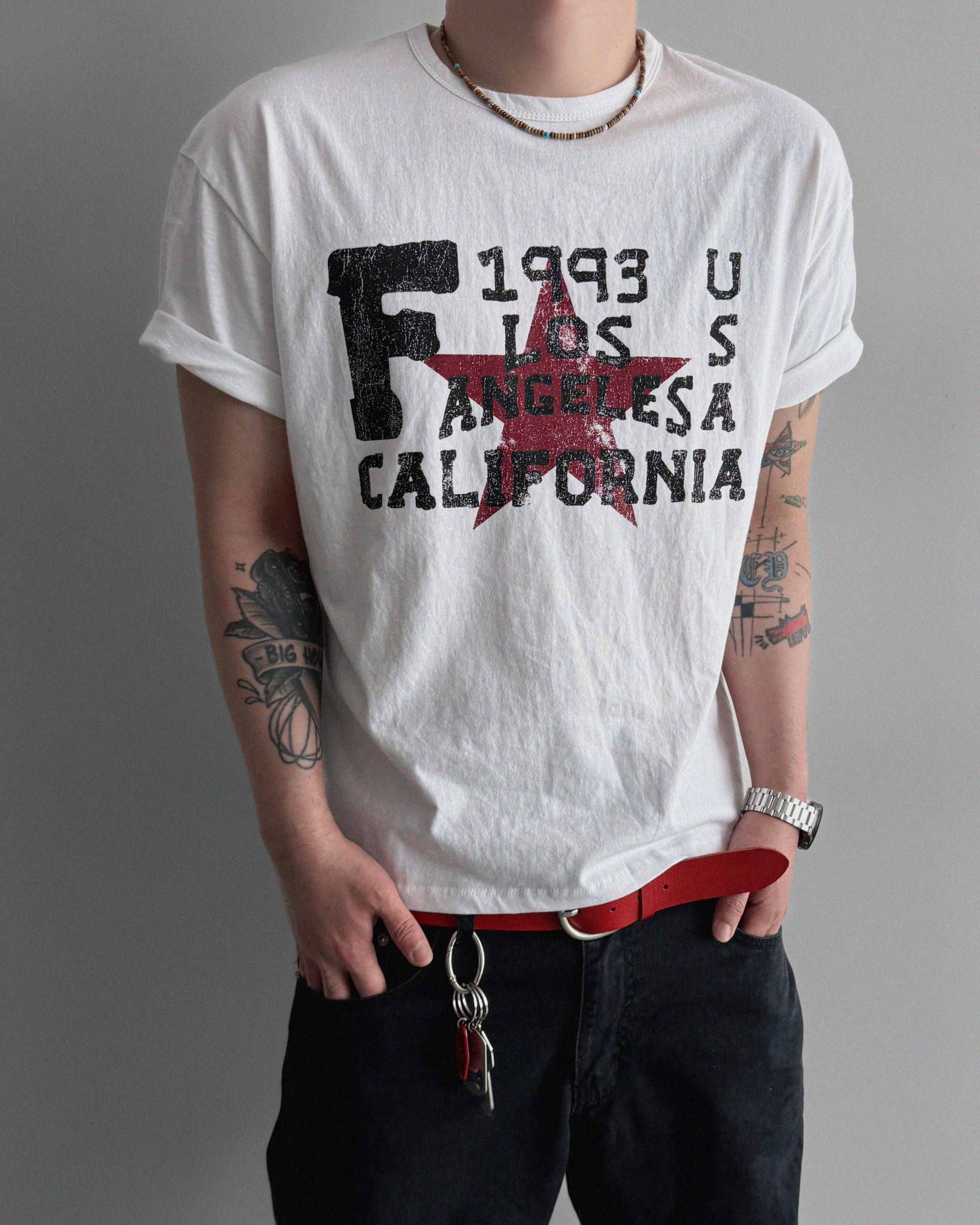 Retro star crop half t