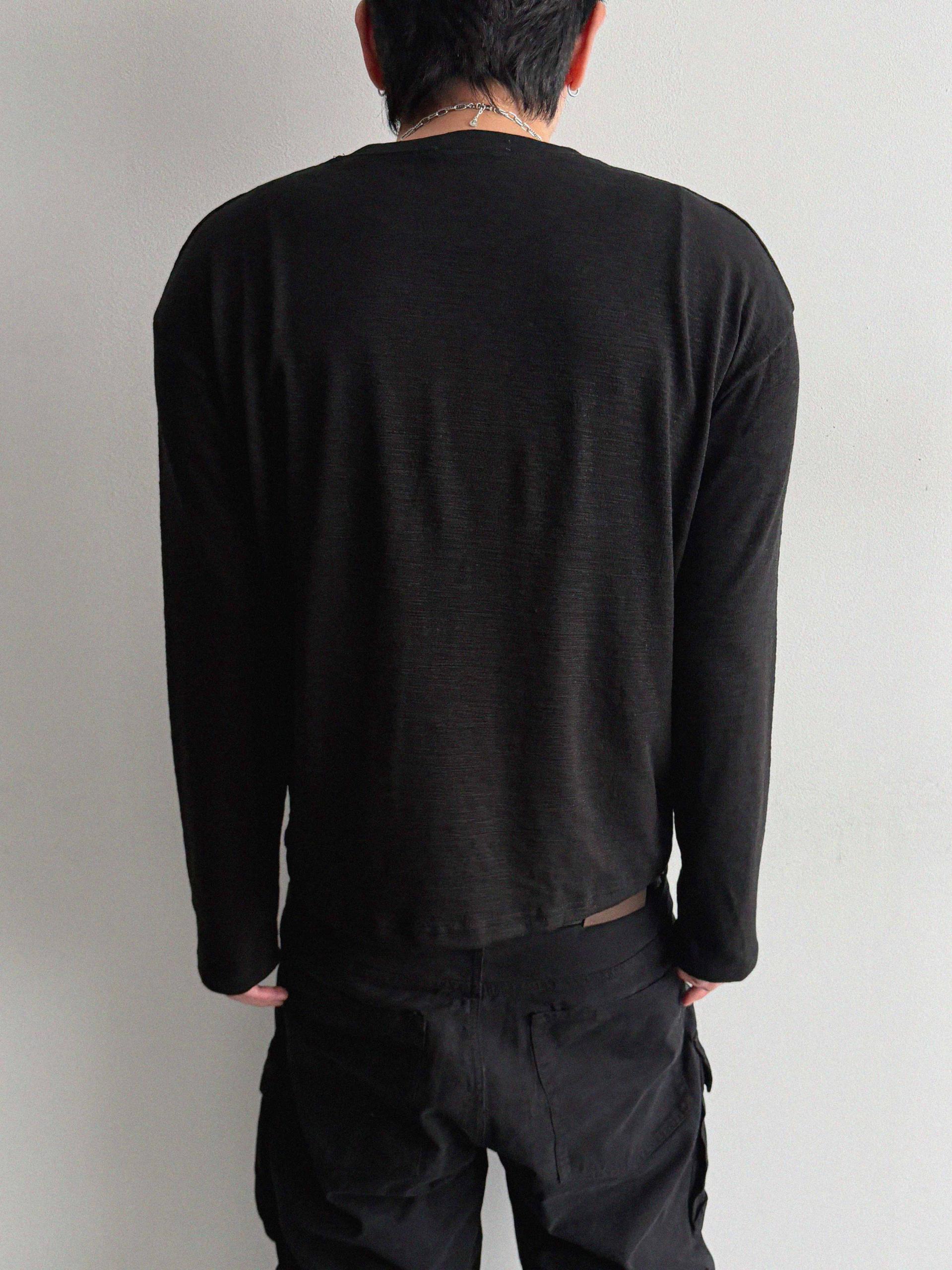 Lap slub crop t