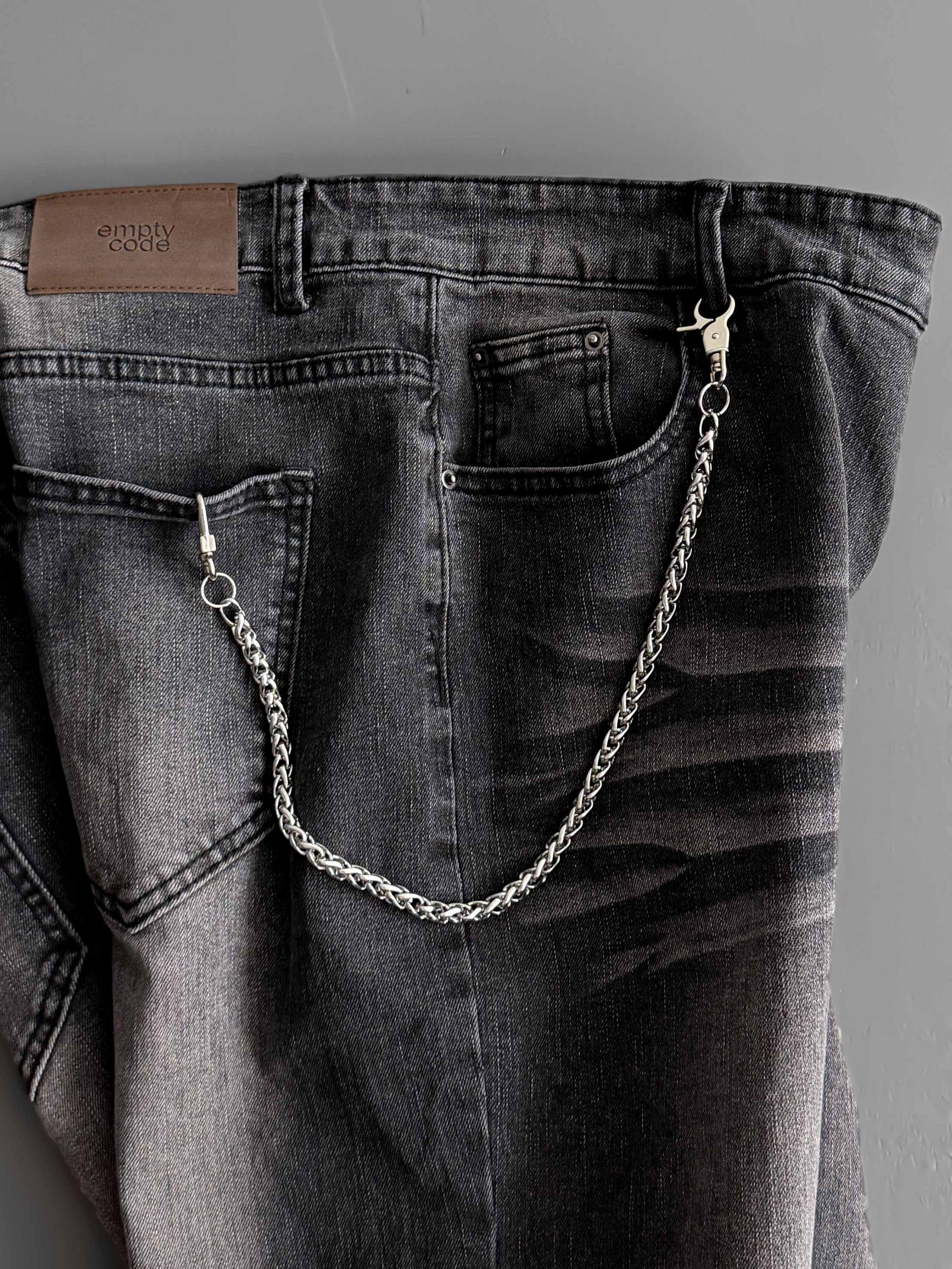 Metal link pants chain