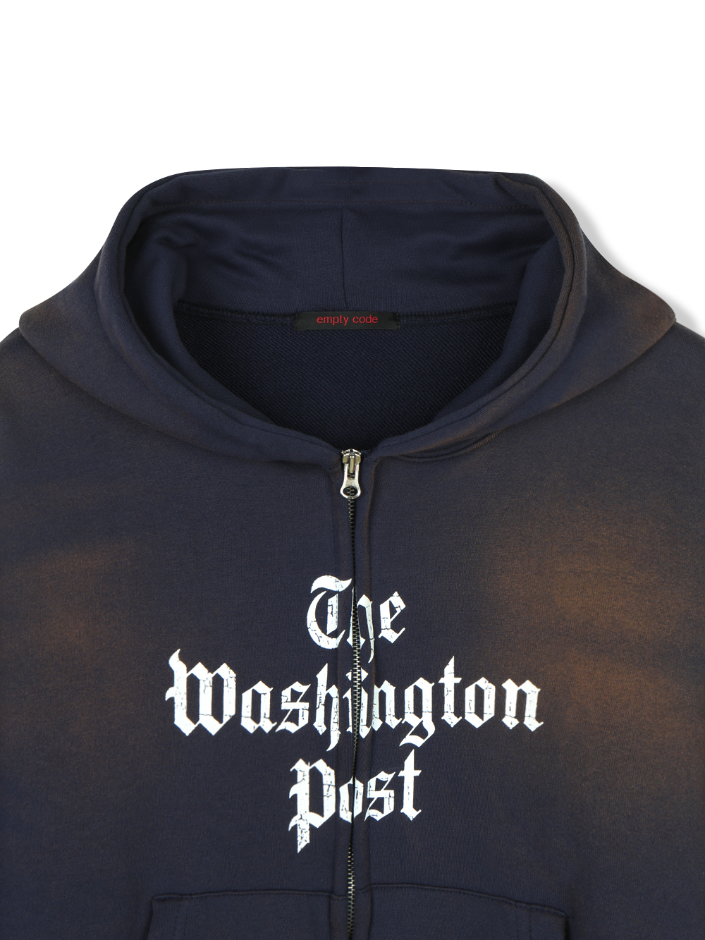 Washington crop hoodie zip-up