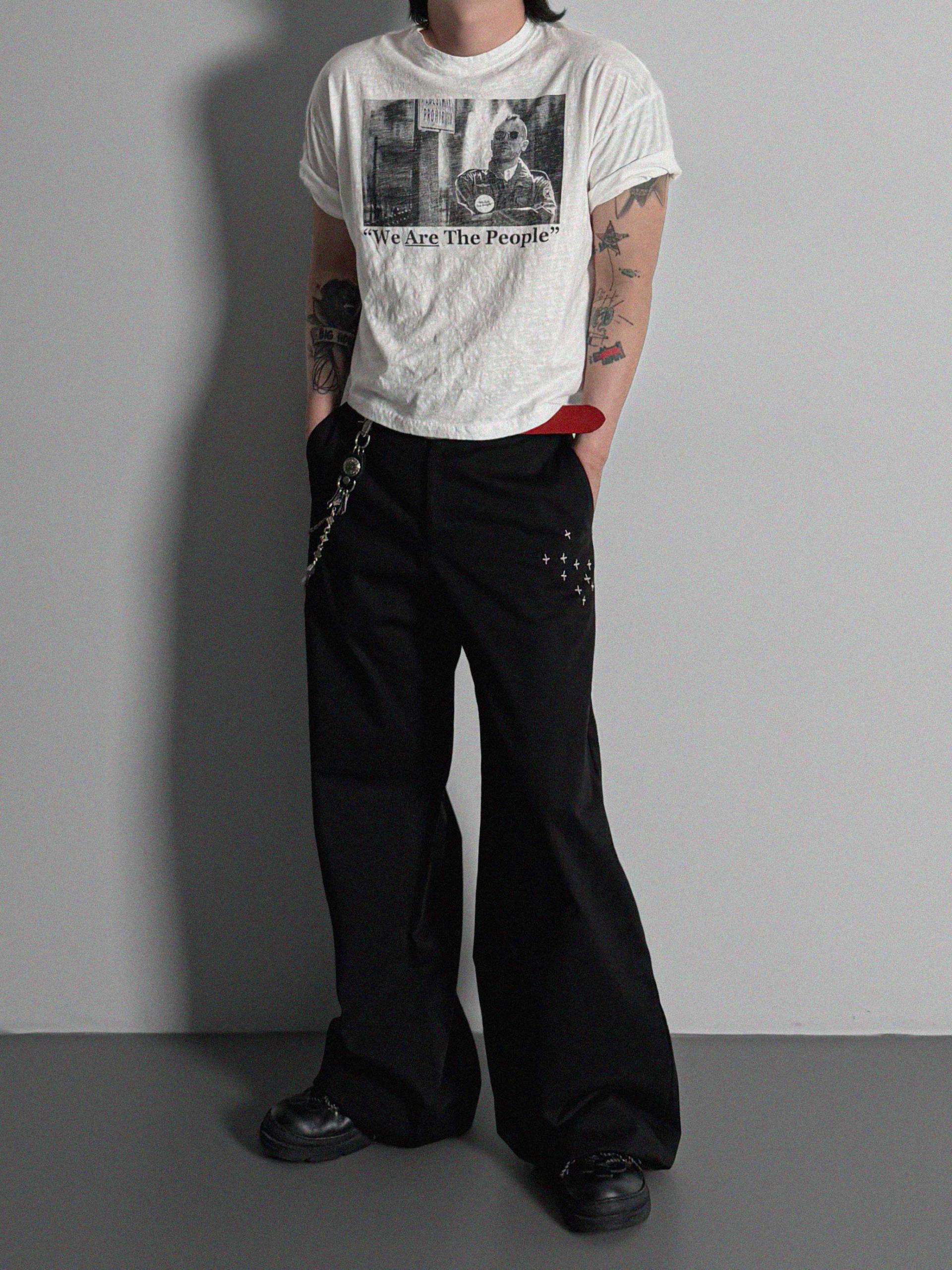 Vintage taxi slap crop half t