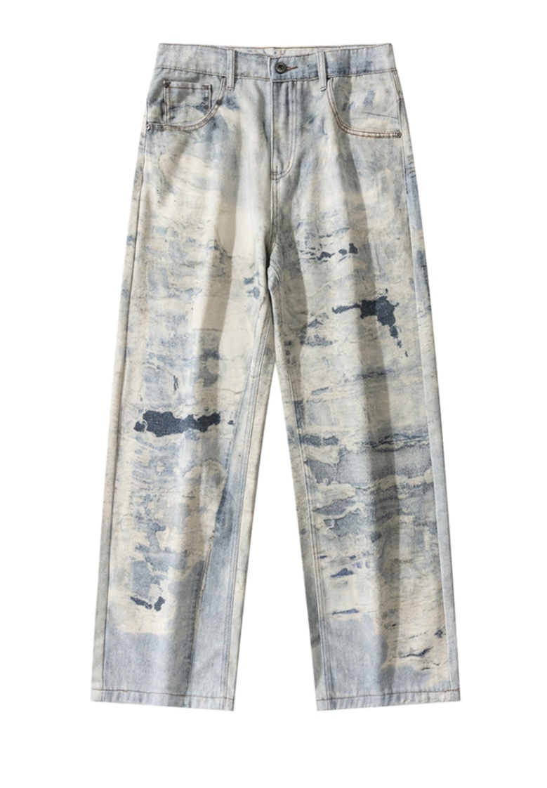 Salt digital denim pants