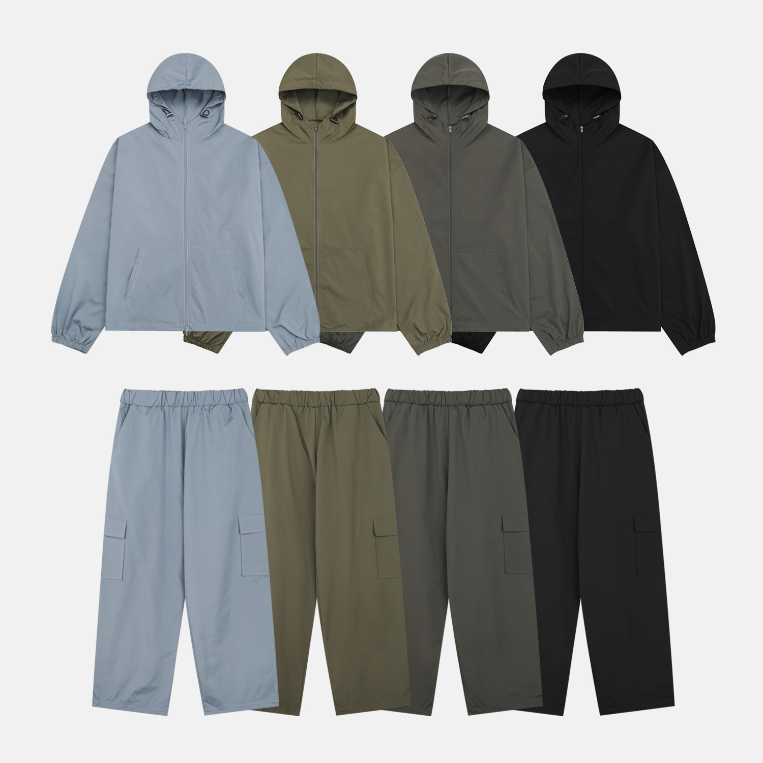 Space set-up [Wind breaker & Cargo pants]
