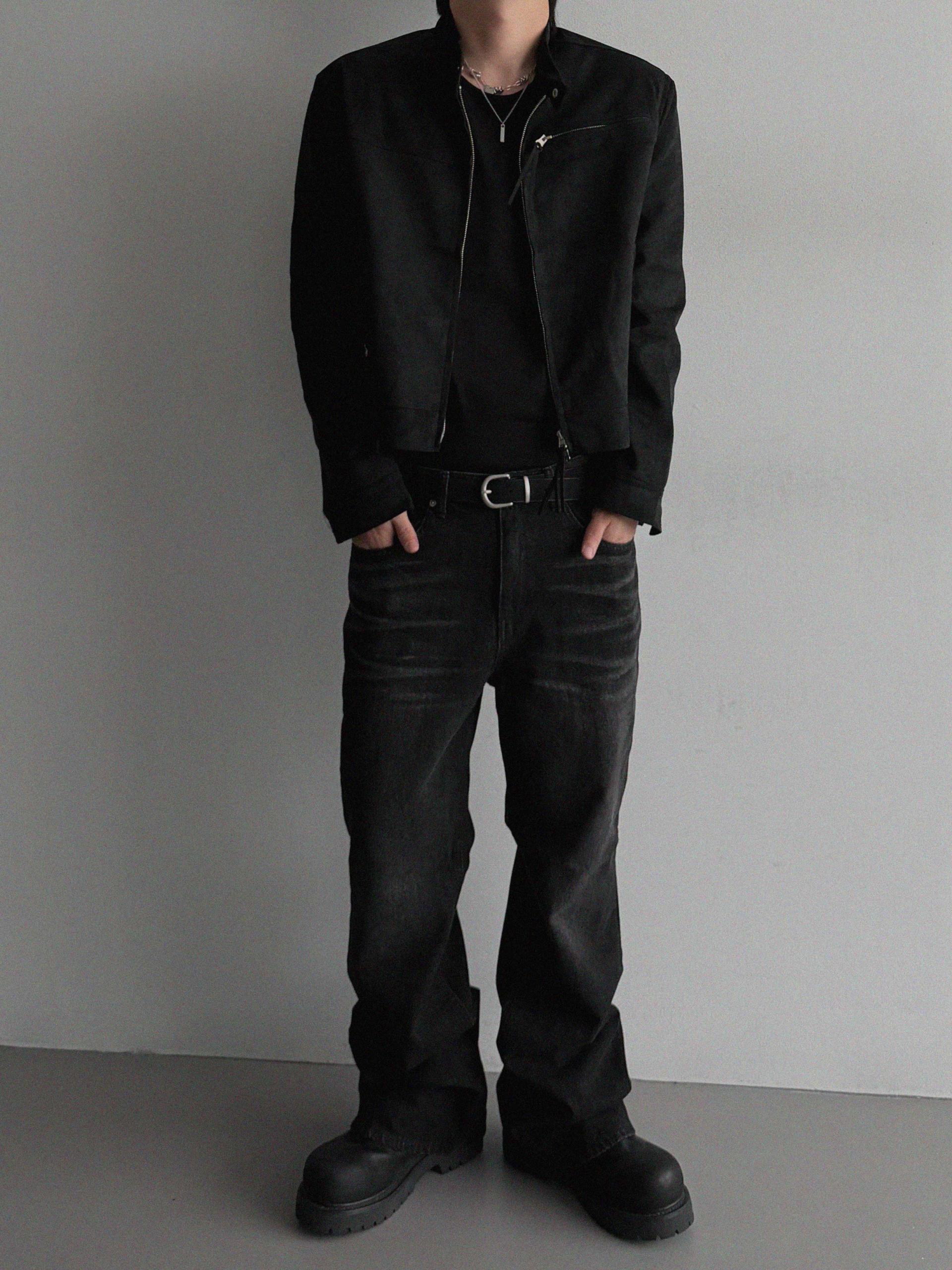 Deep Brush Flare Denim Pants