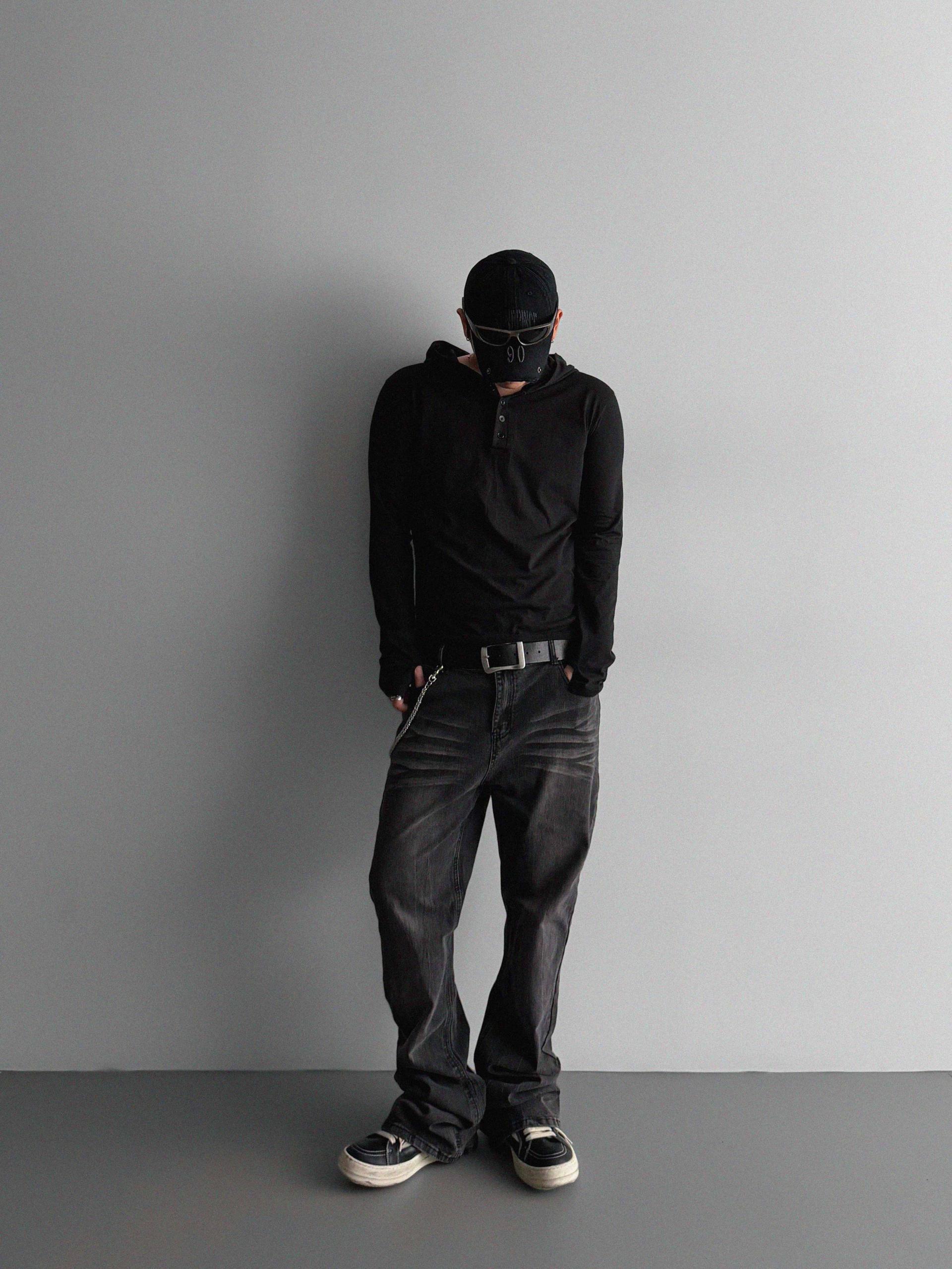 After henry neck warmer hoodie t