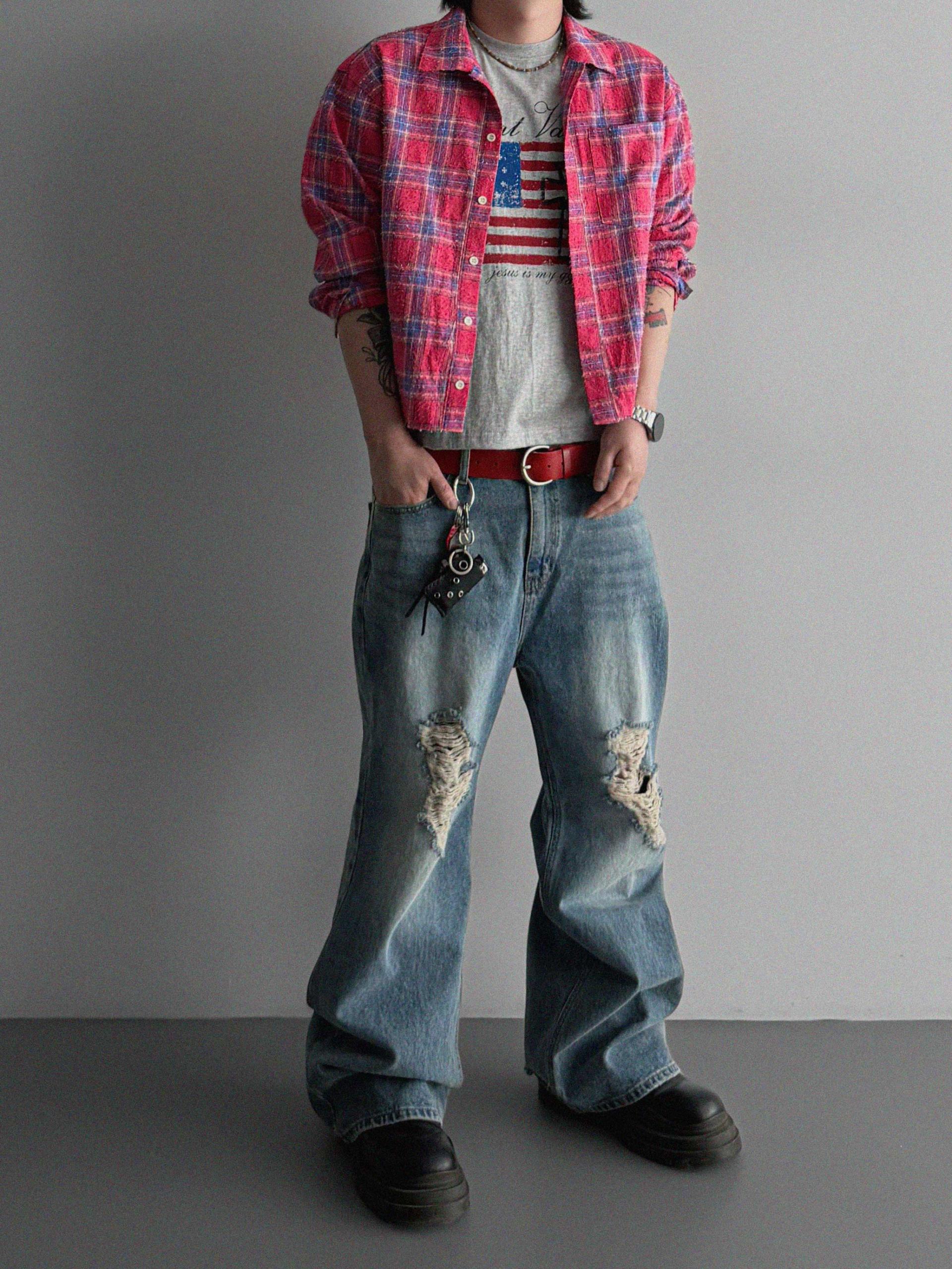 Nova crop check shirt