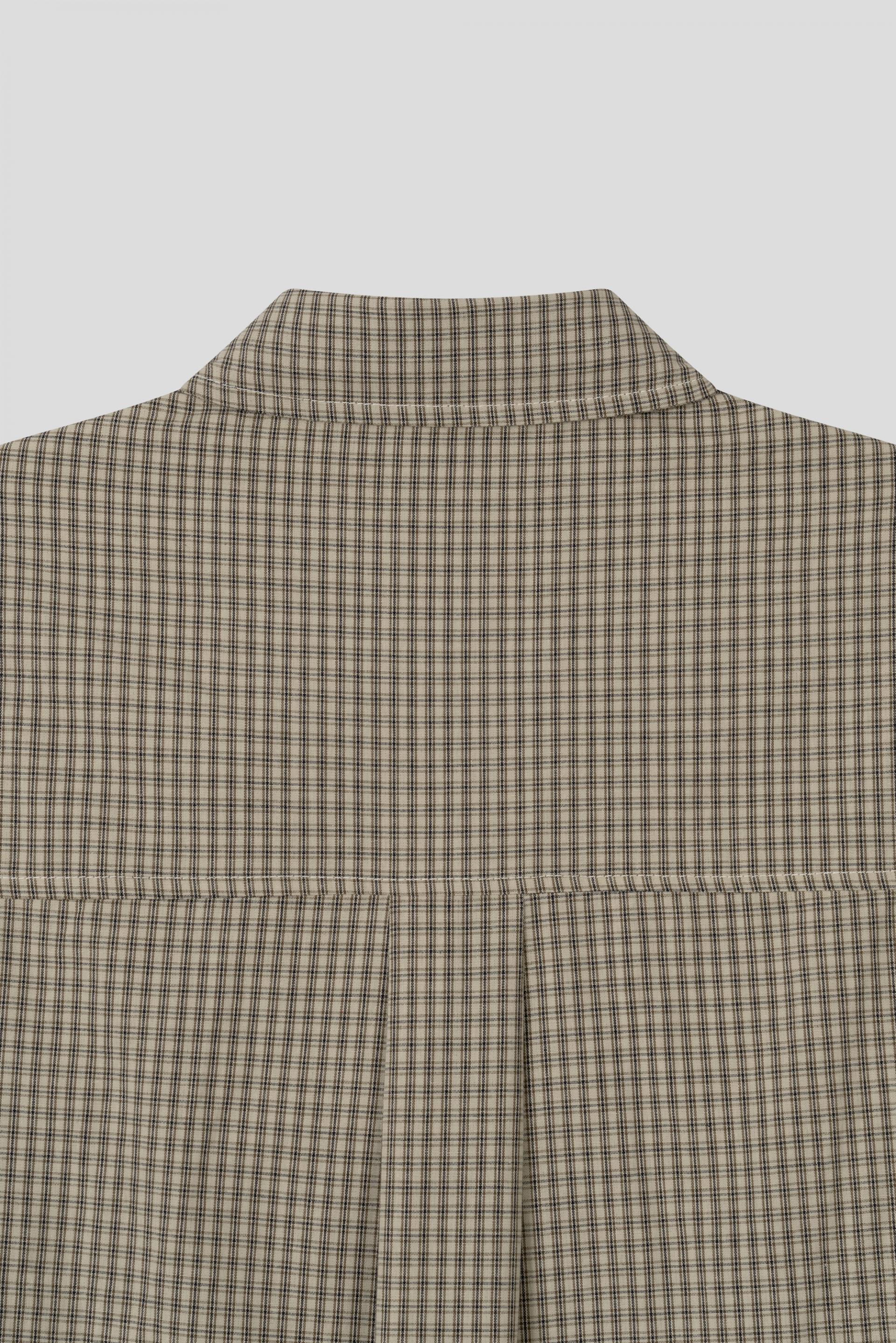 Fireman crop check half shirt