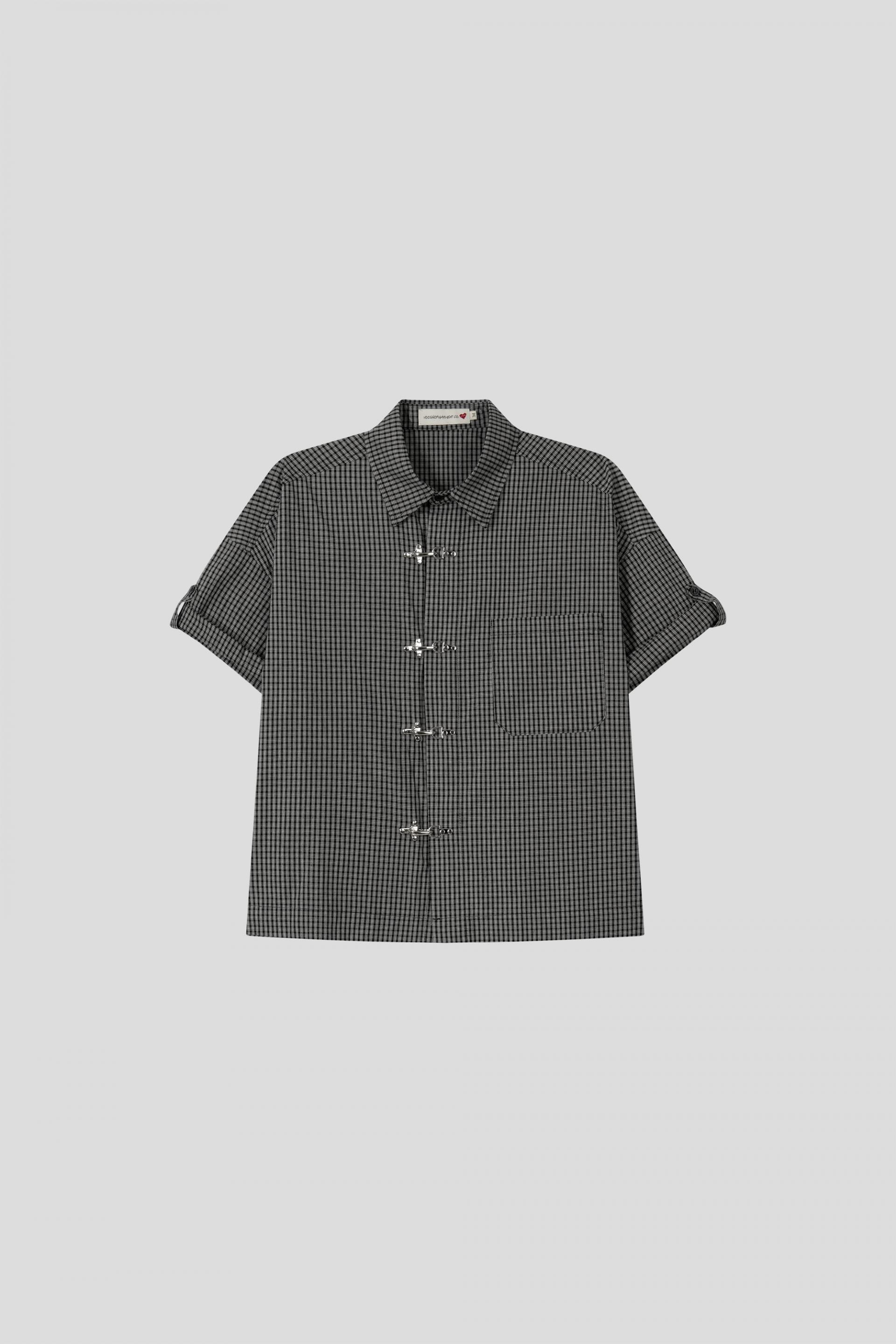 Fireman crop check half shirt