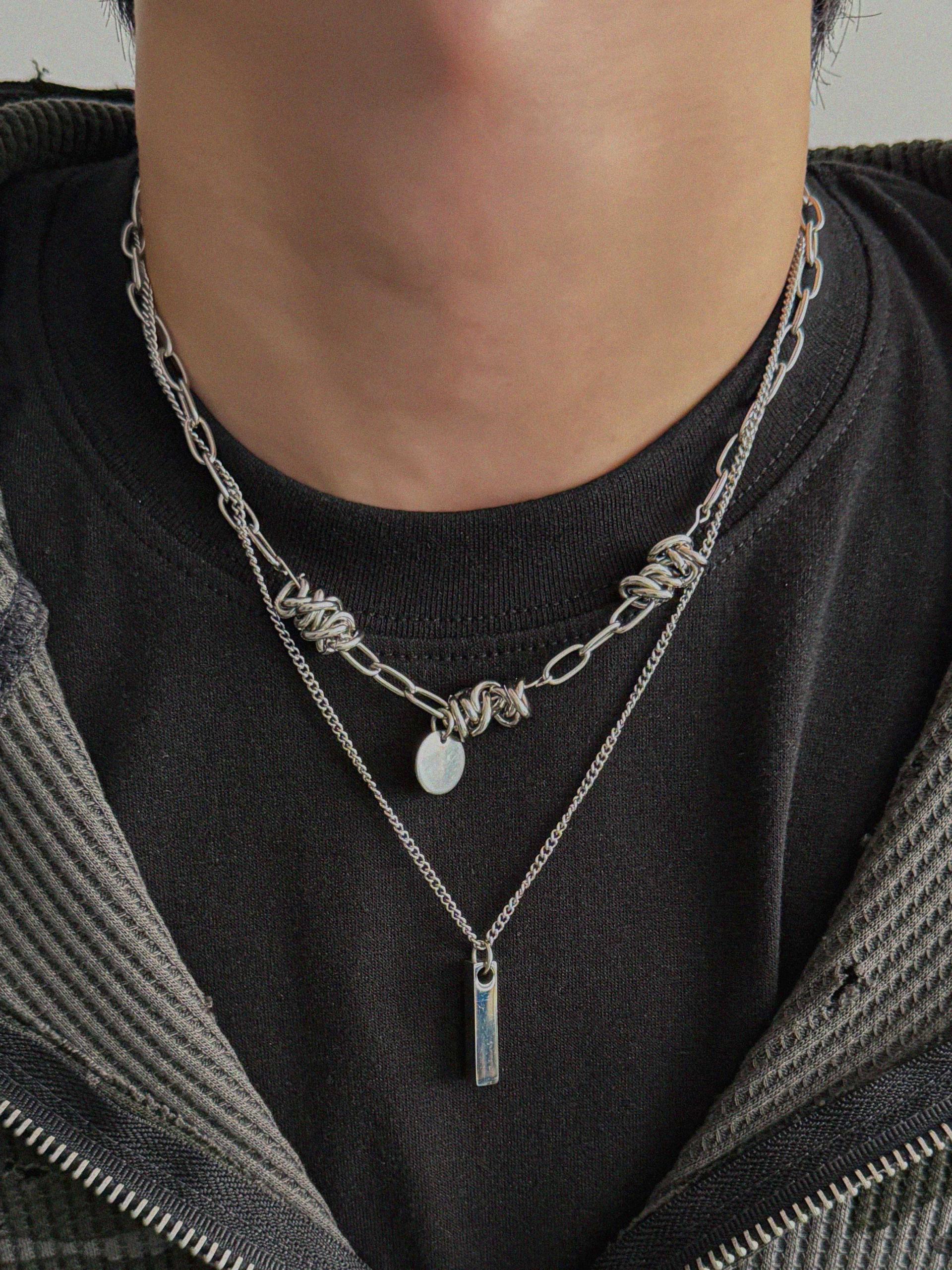 Union mix chain necklace