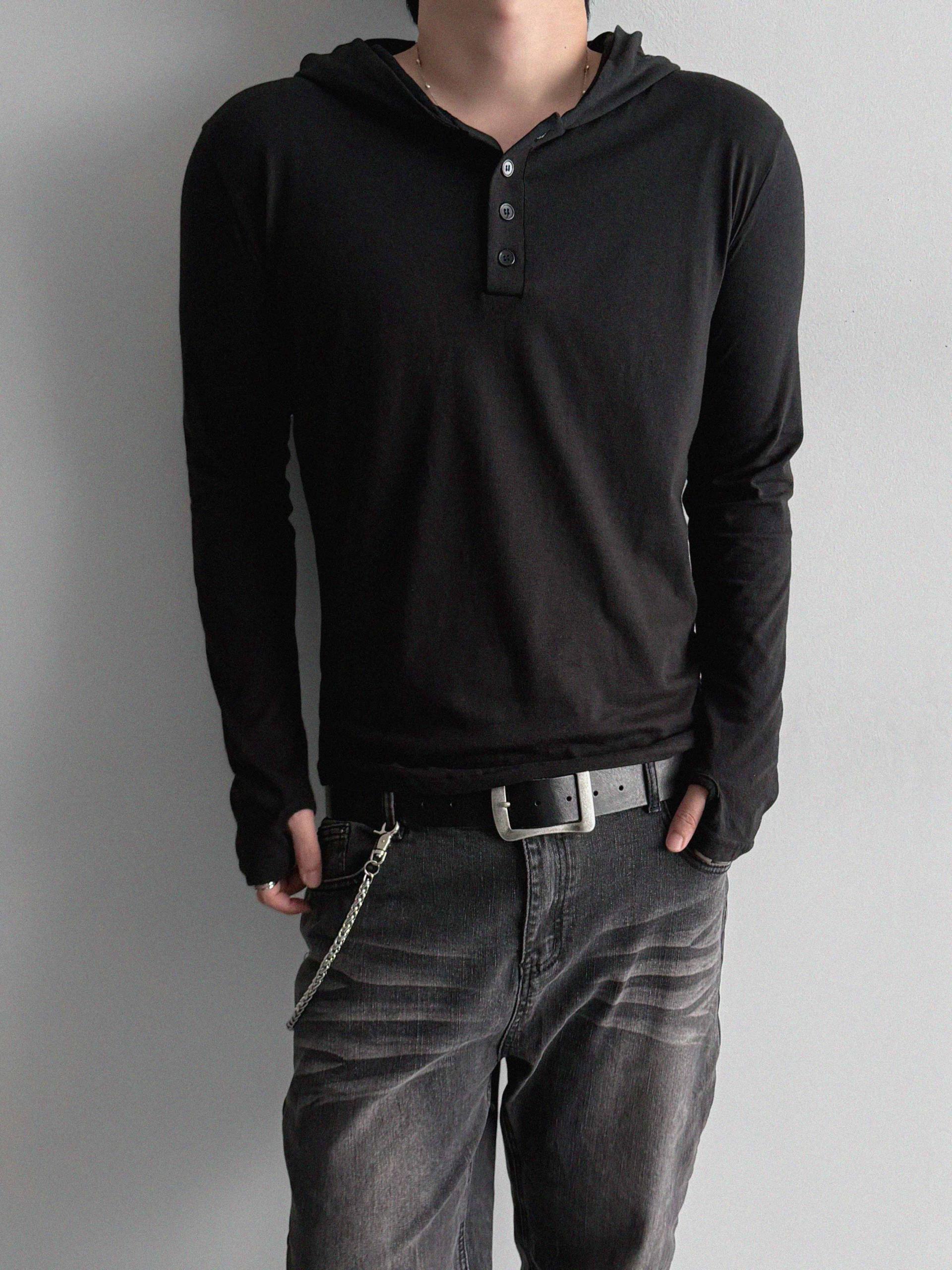 After henry neck warmer hoodie t