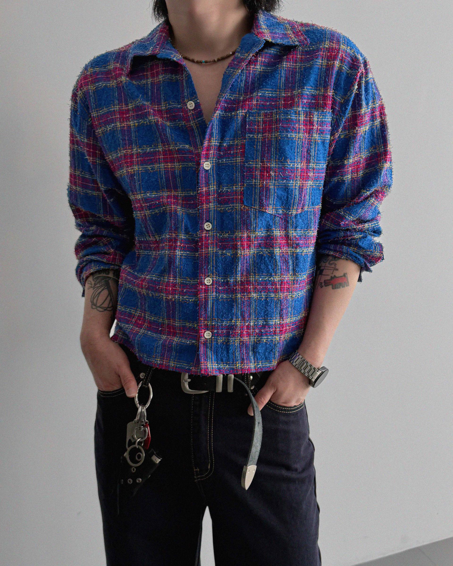 Nova crop check shirt