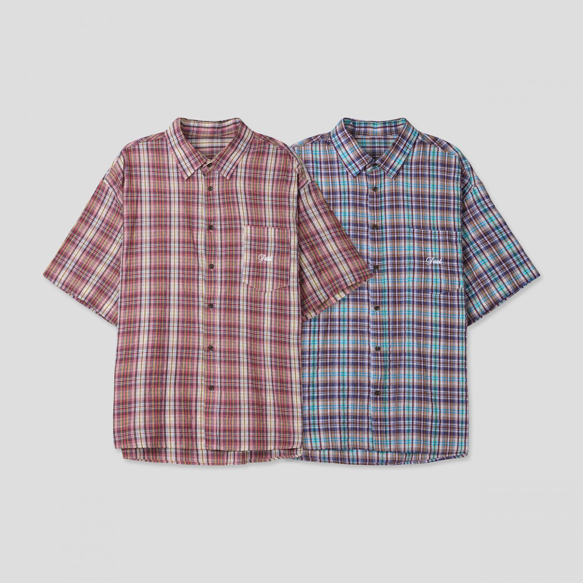 Prepi boxy check half shirt