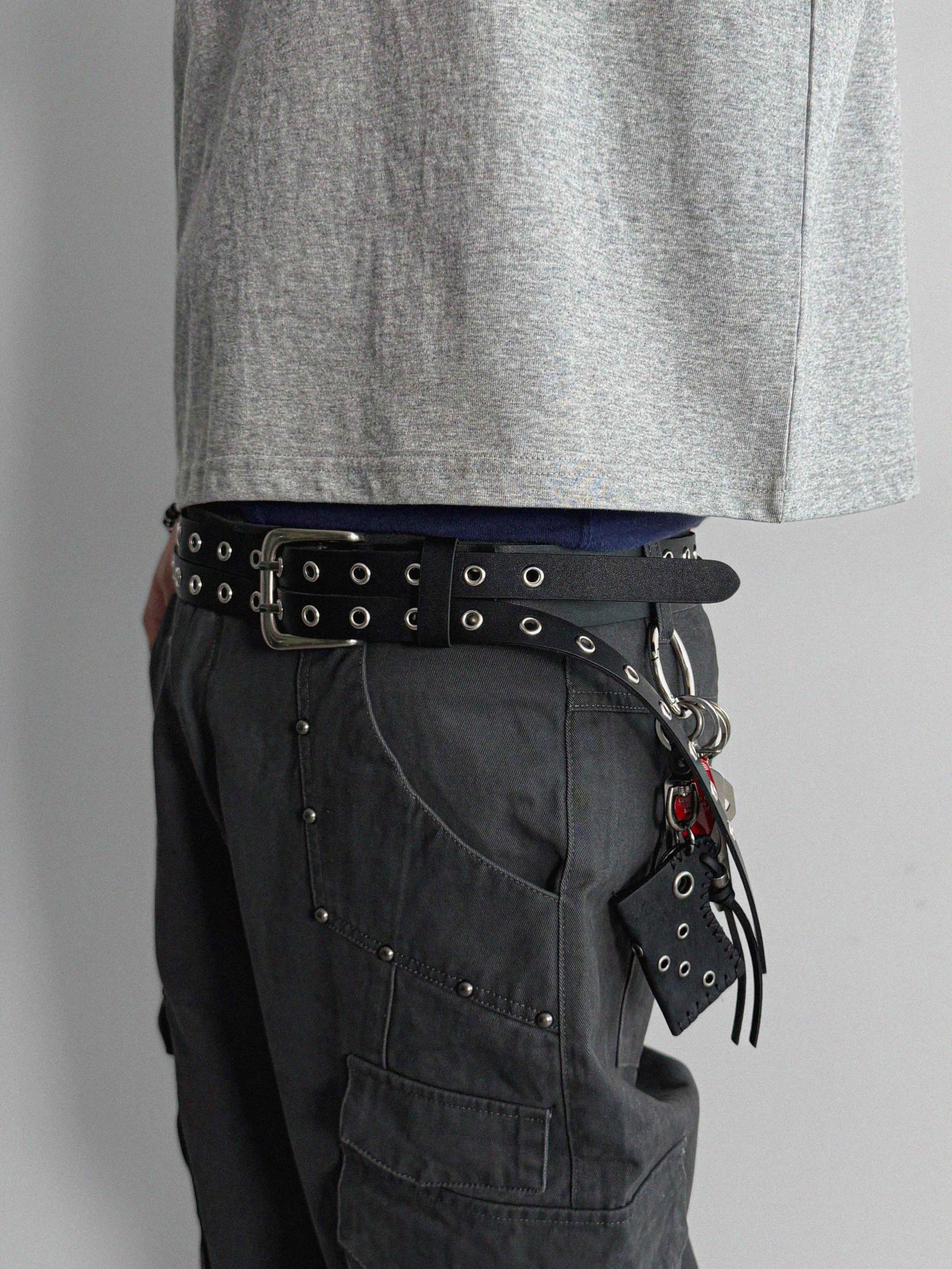 Dual eyelet long belt