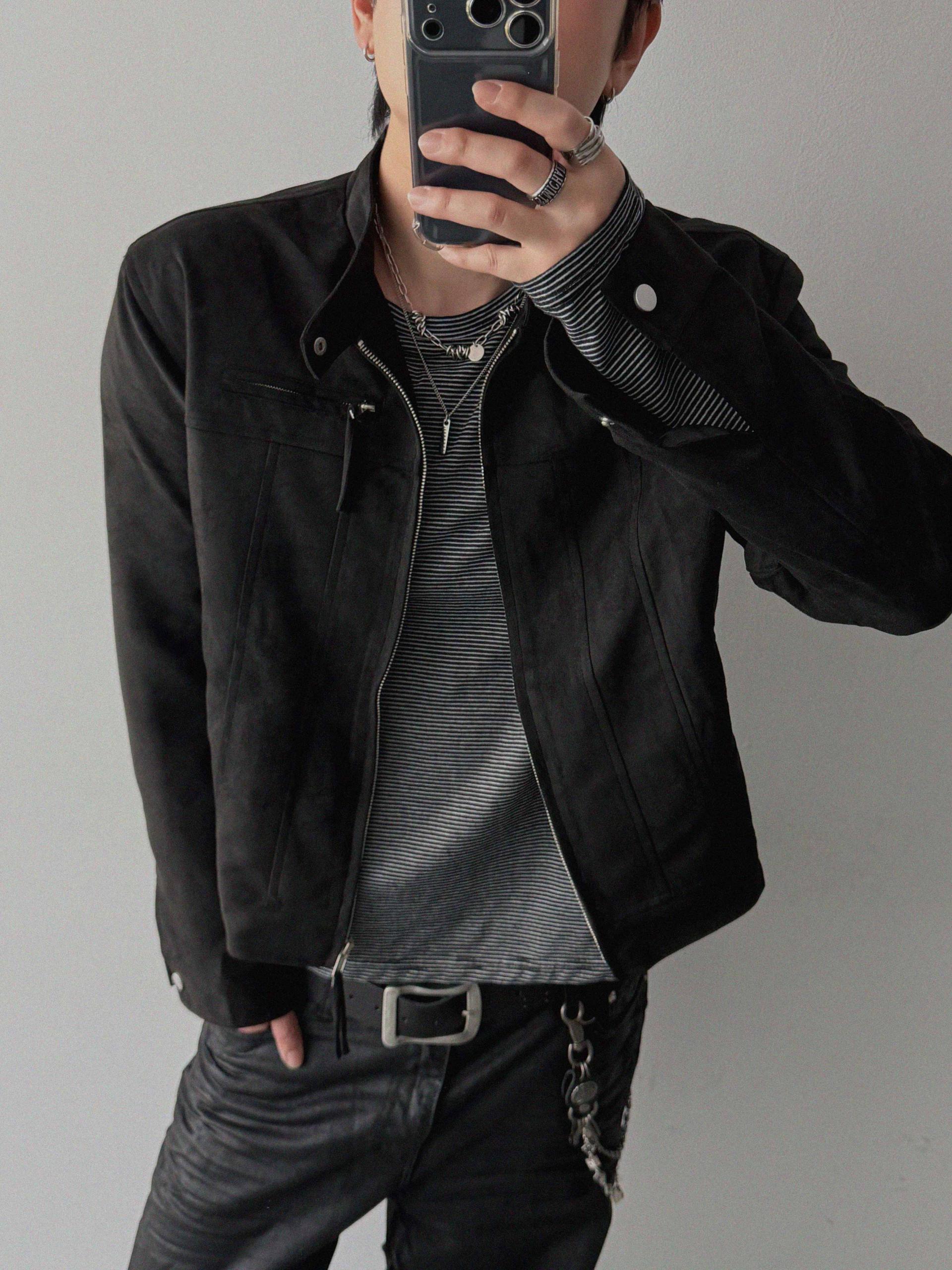 Embo coated semi flare pants