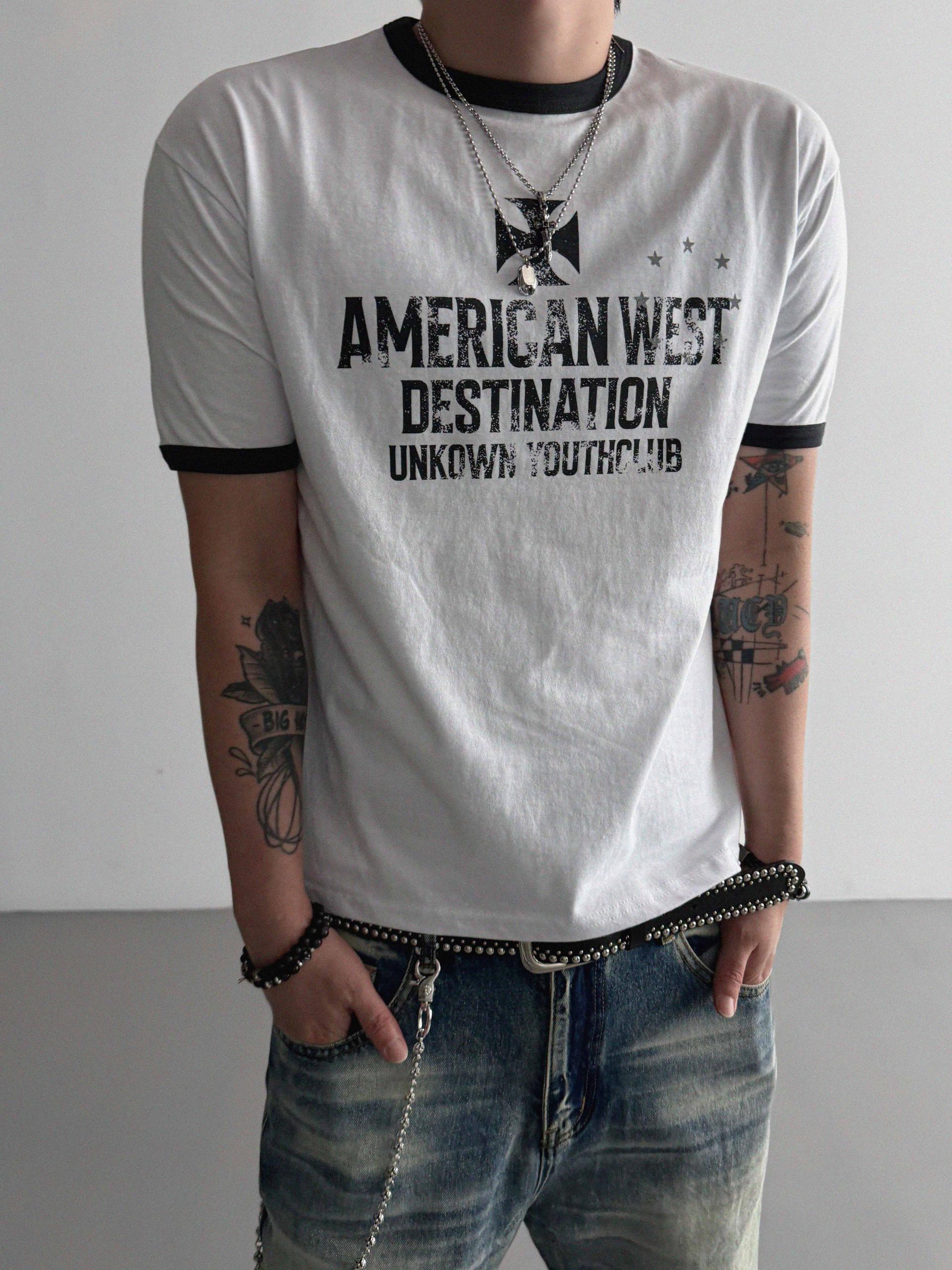 American ringer muscle crop half t