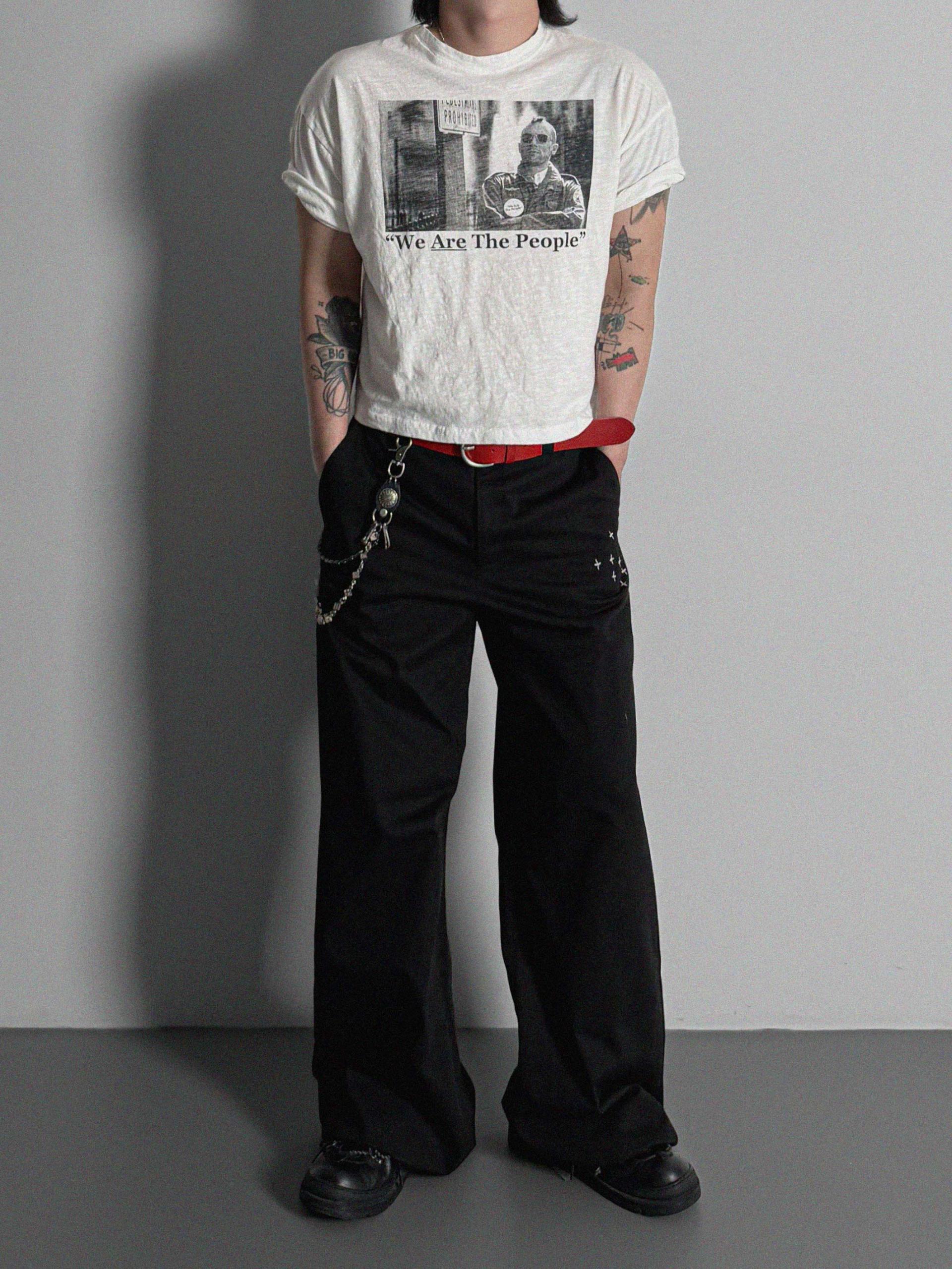 Vintage taxi slap crop half t