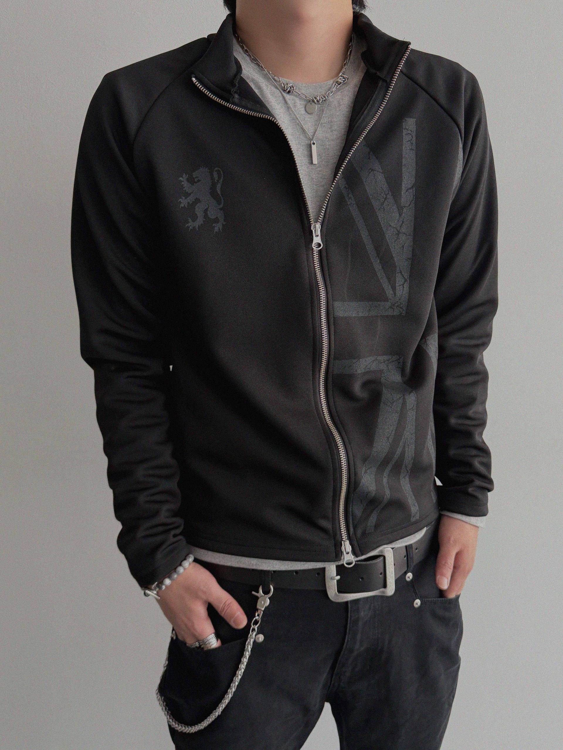 England slim jersey zip-up