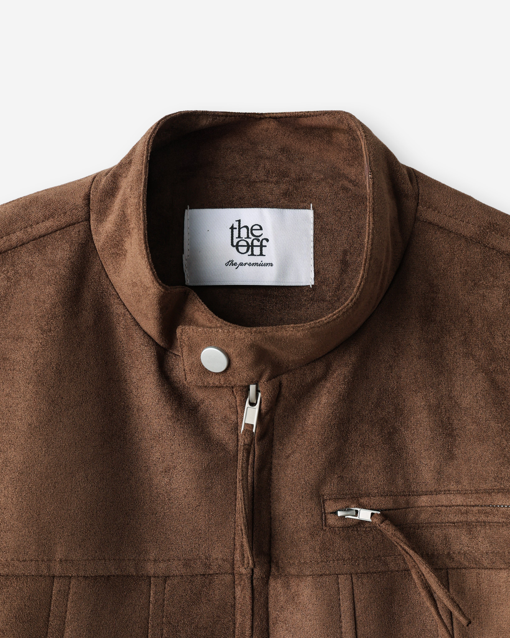Lemans biker suede crop jacket