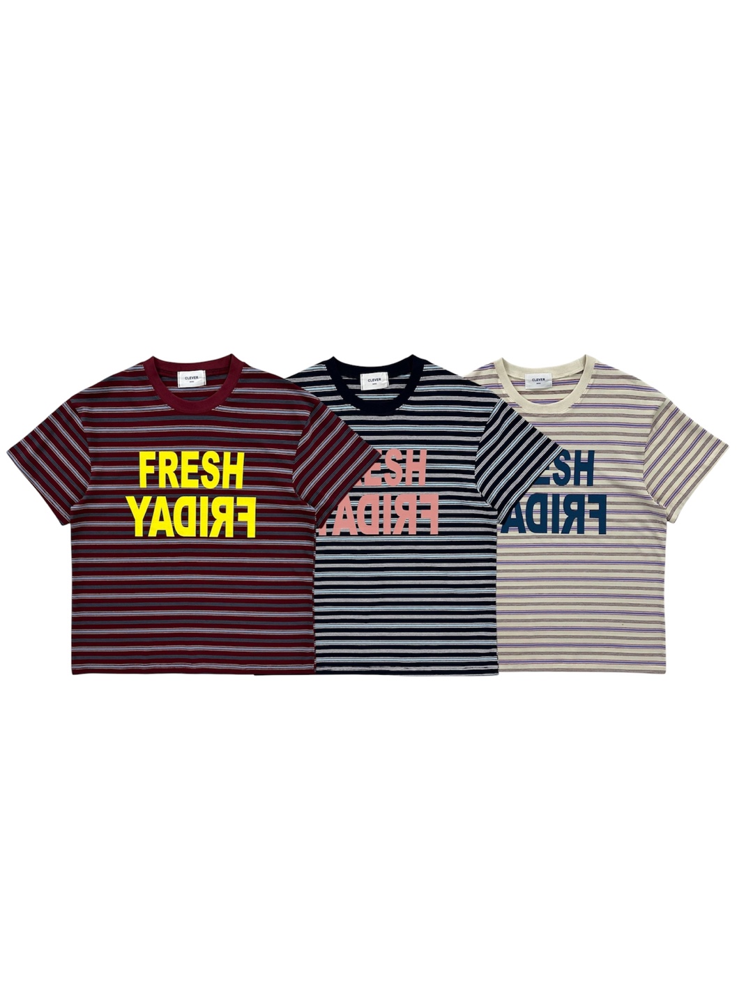 Fresh stripe half t
