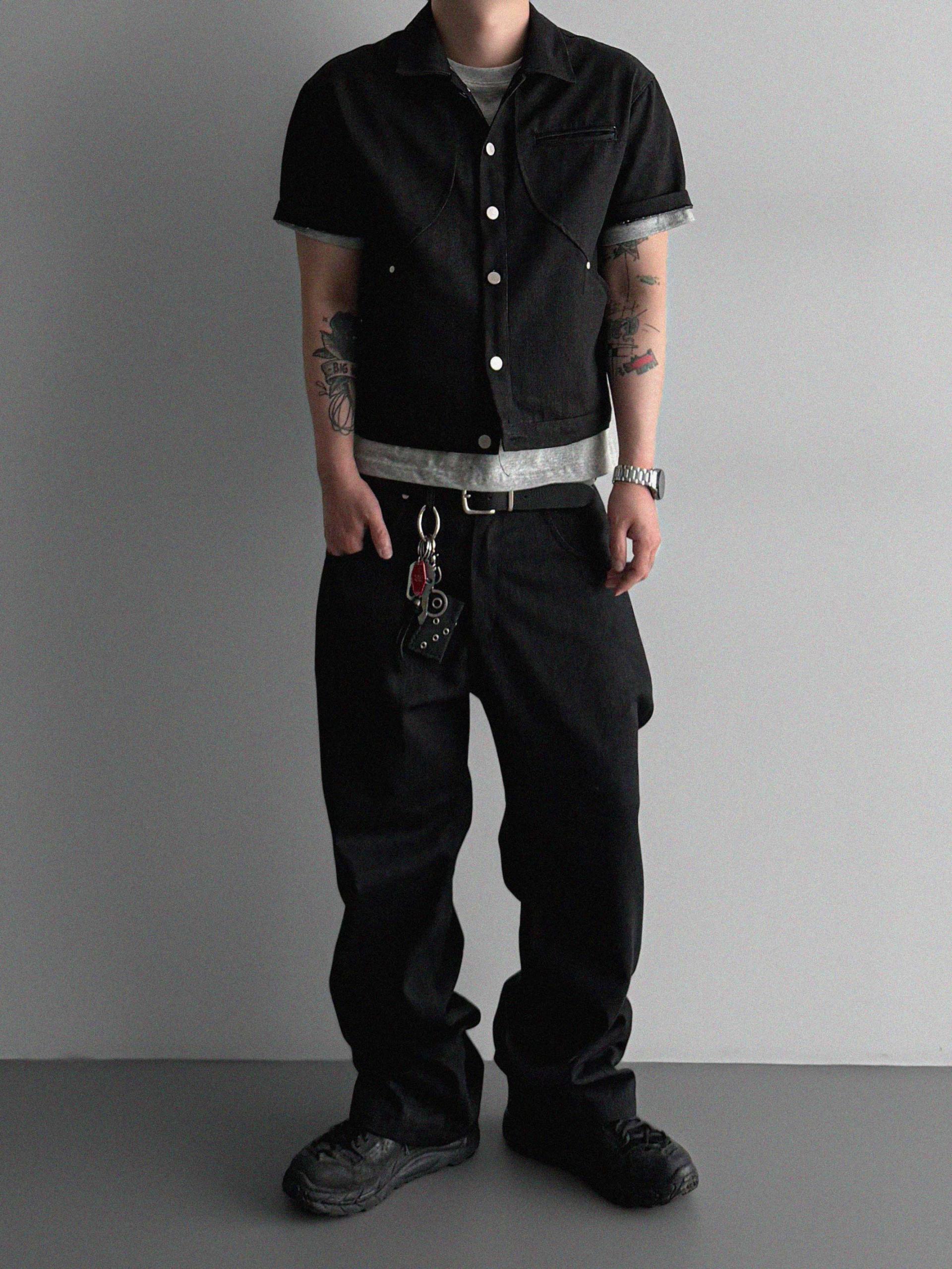 Core non fade crop half jacket