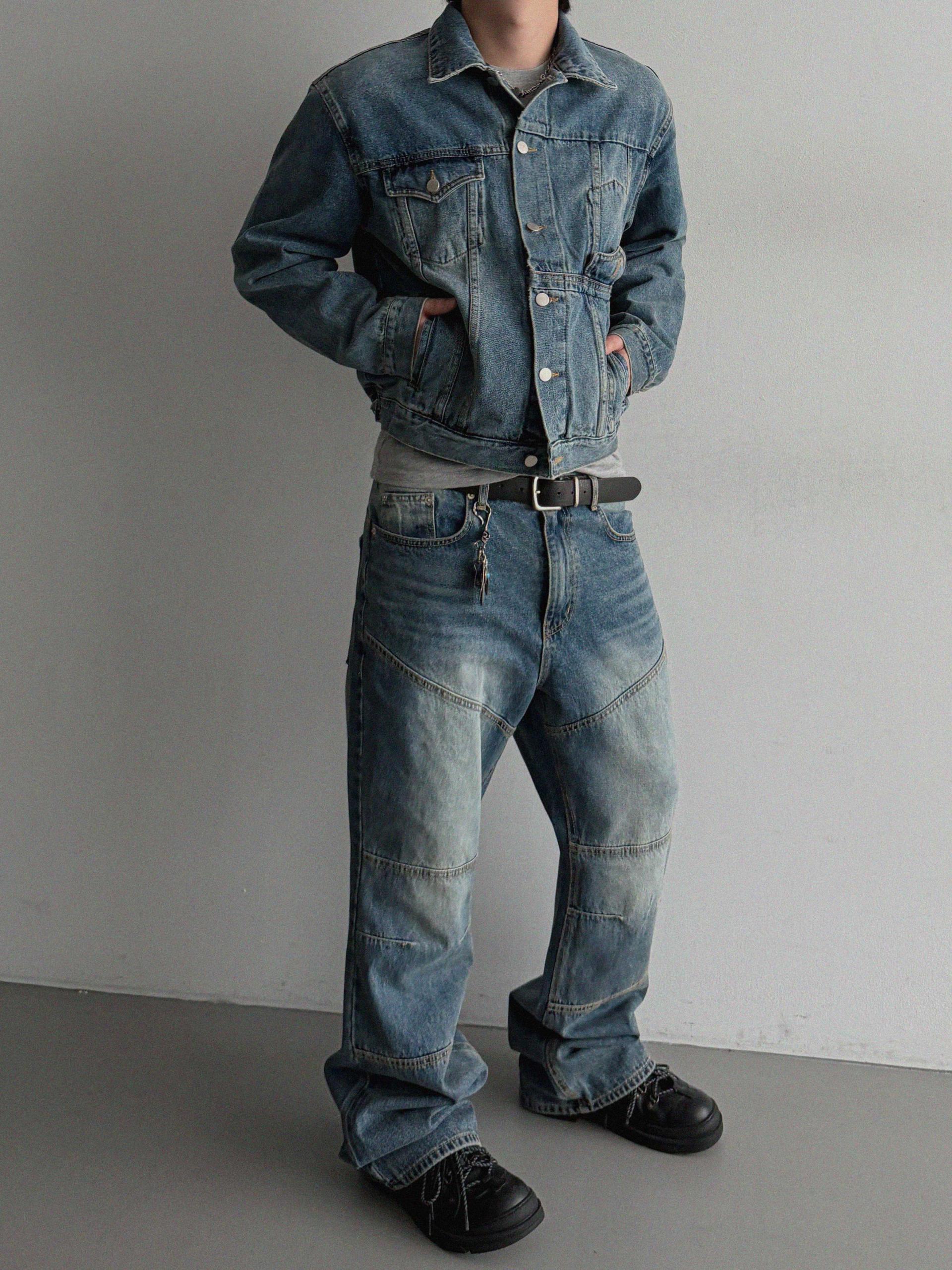 Mabel reverse crop denim jacket