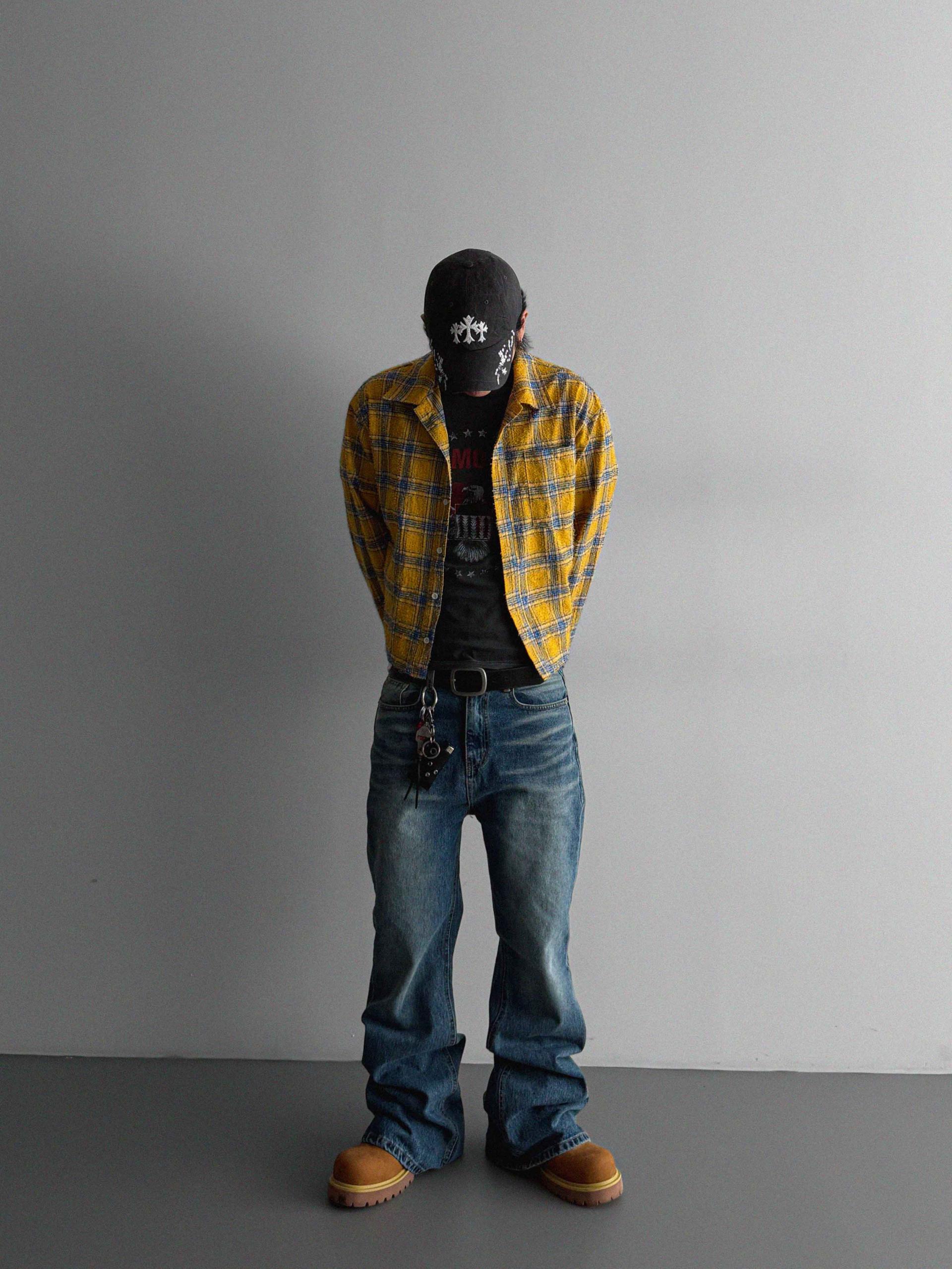 Nova crop check shirt
