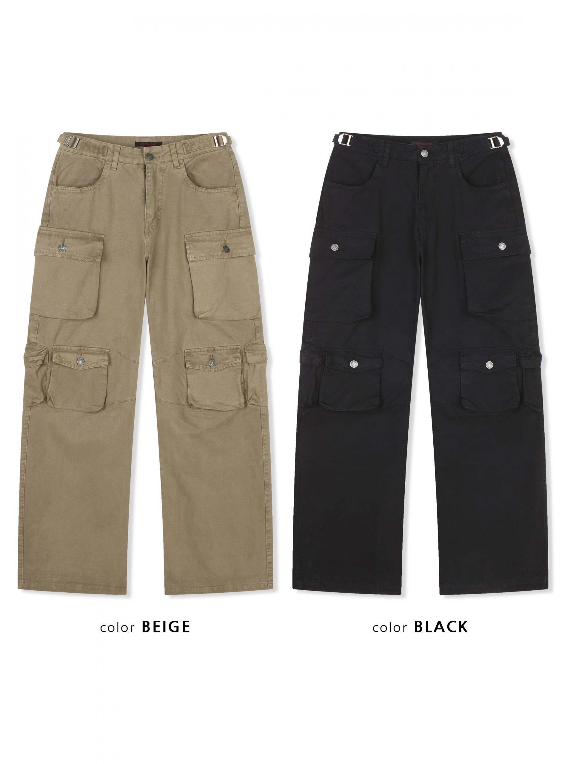Block cargo wide pants