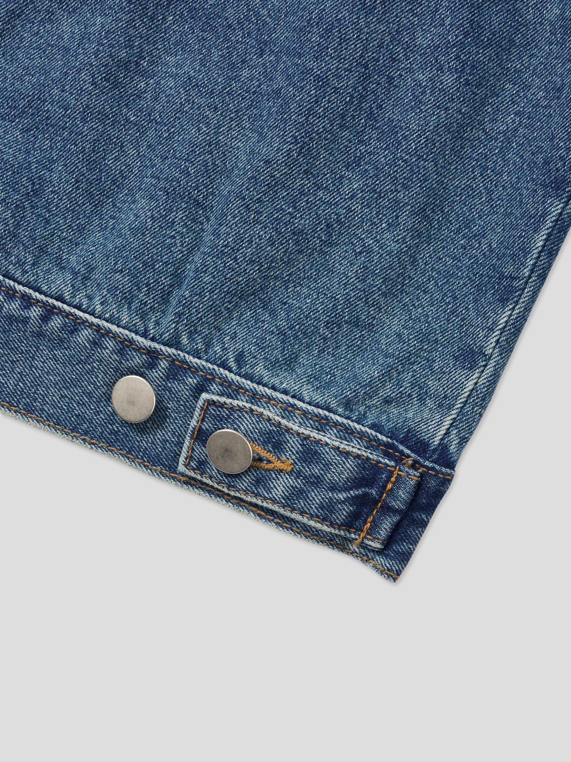 Mabel reverse crop denim jacket