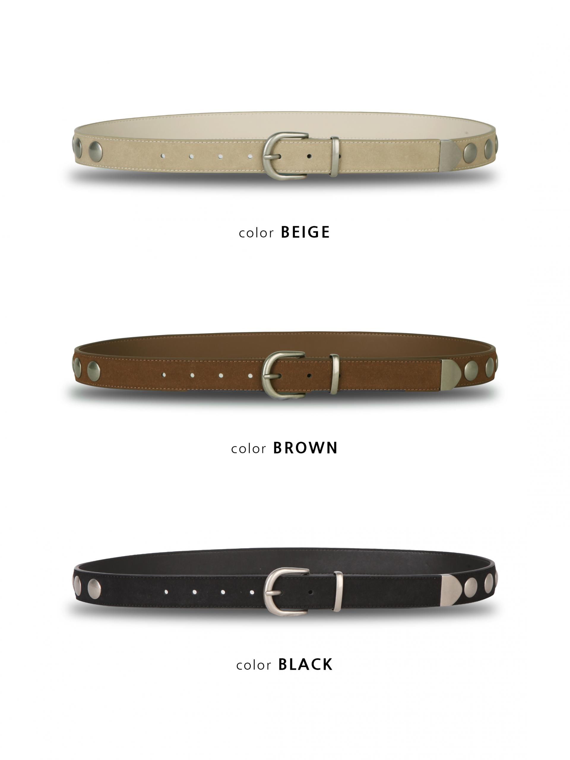 Noble suede leather belt