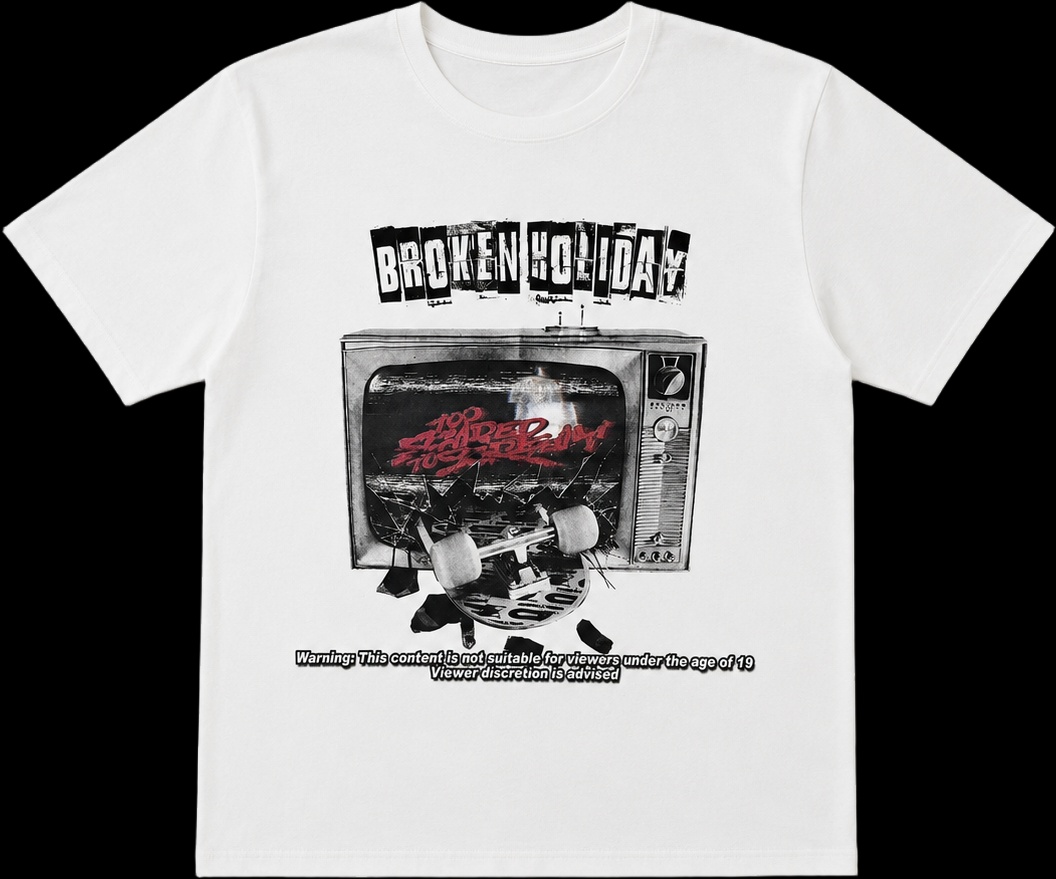 Broken crop half t