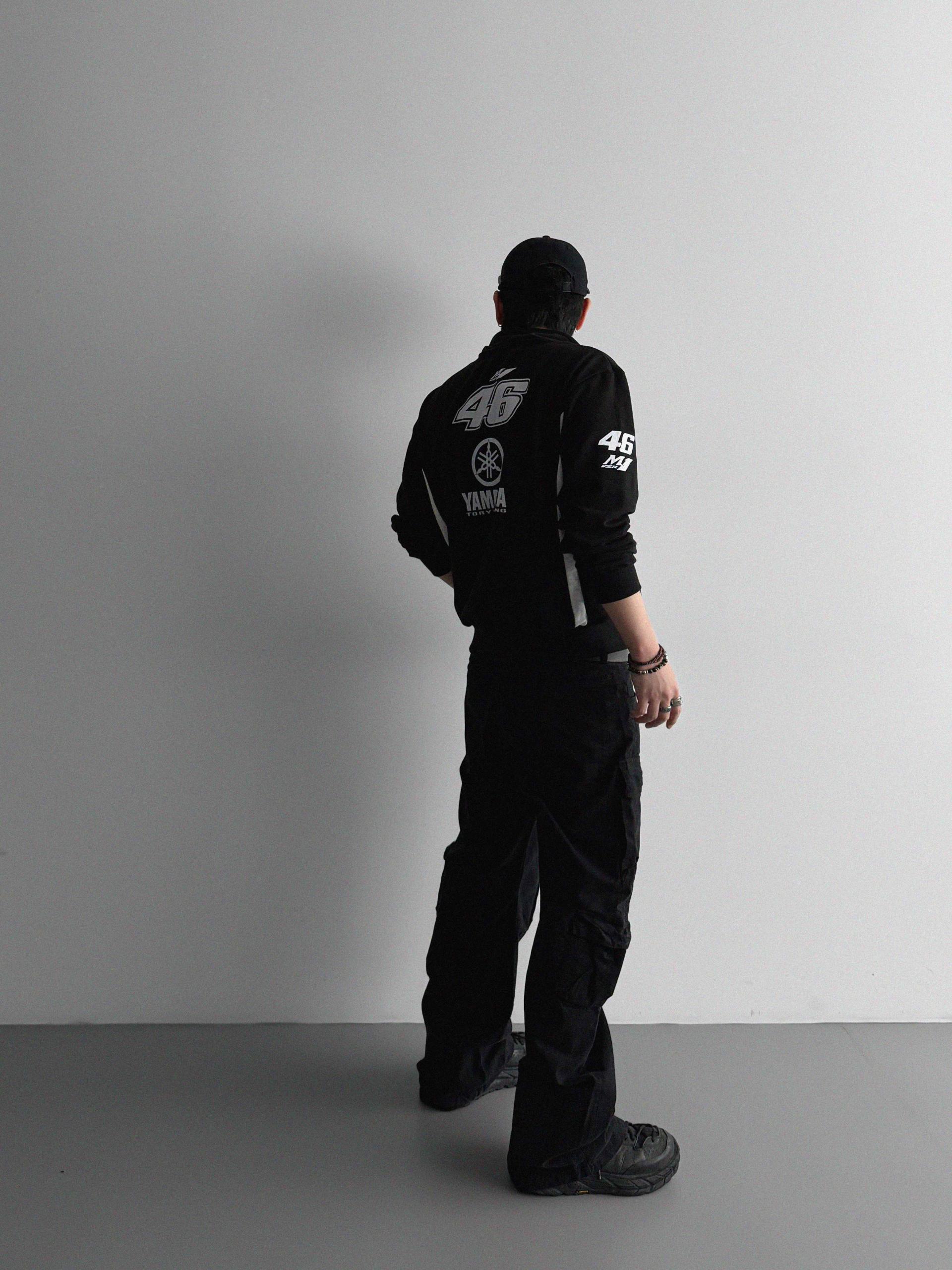 Racing print zip-up