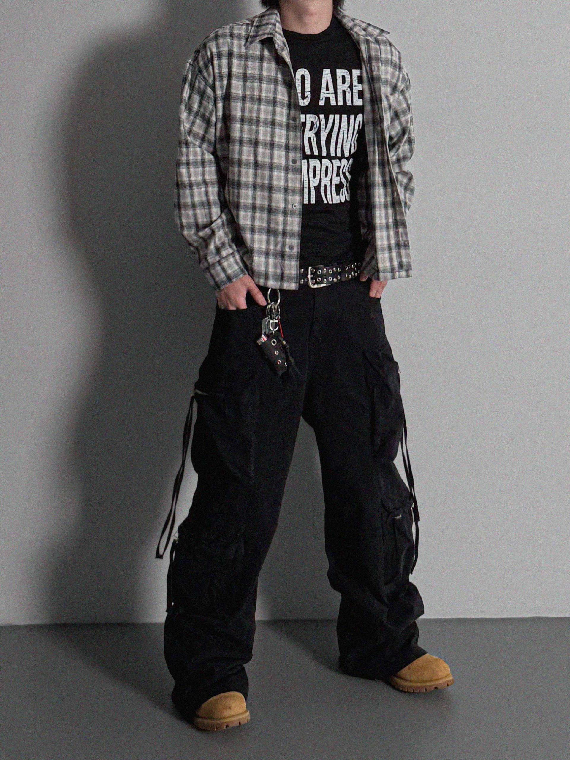 Opal crop check shirt