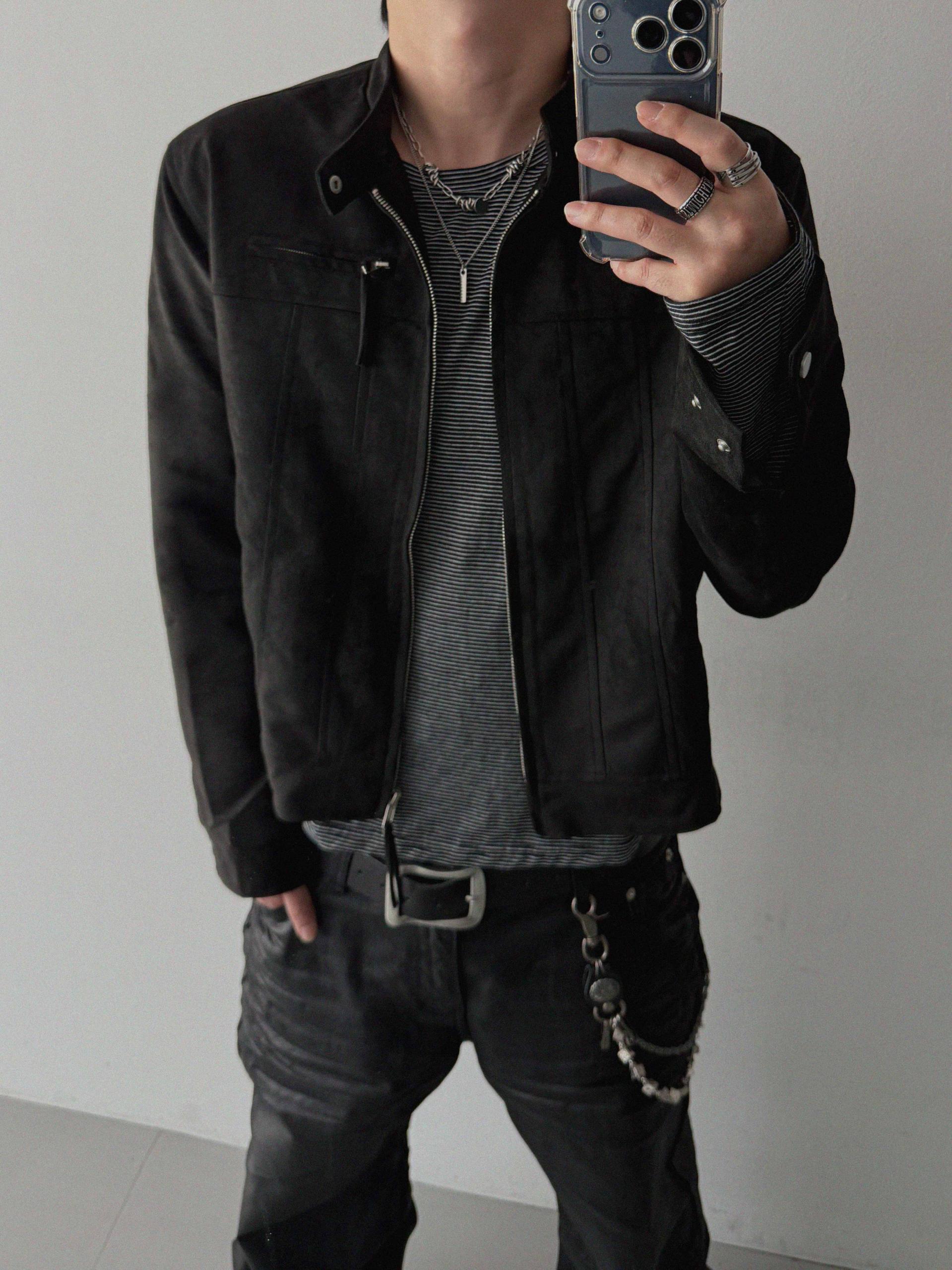 Embo coated semi flare pants