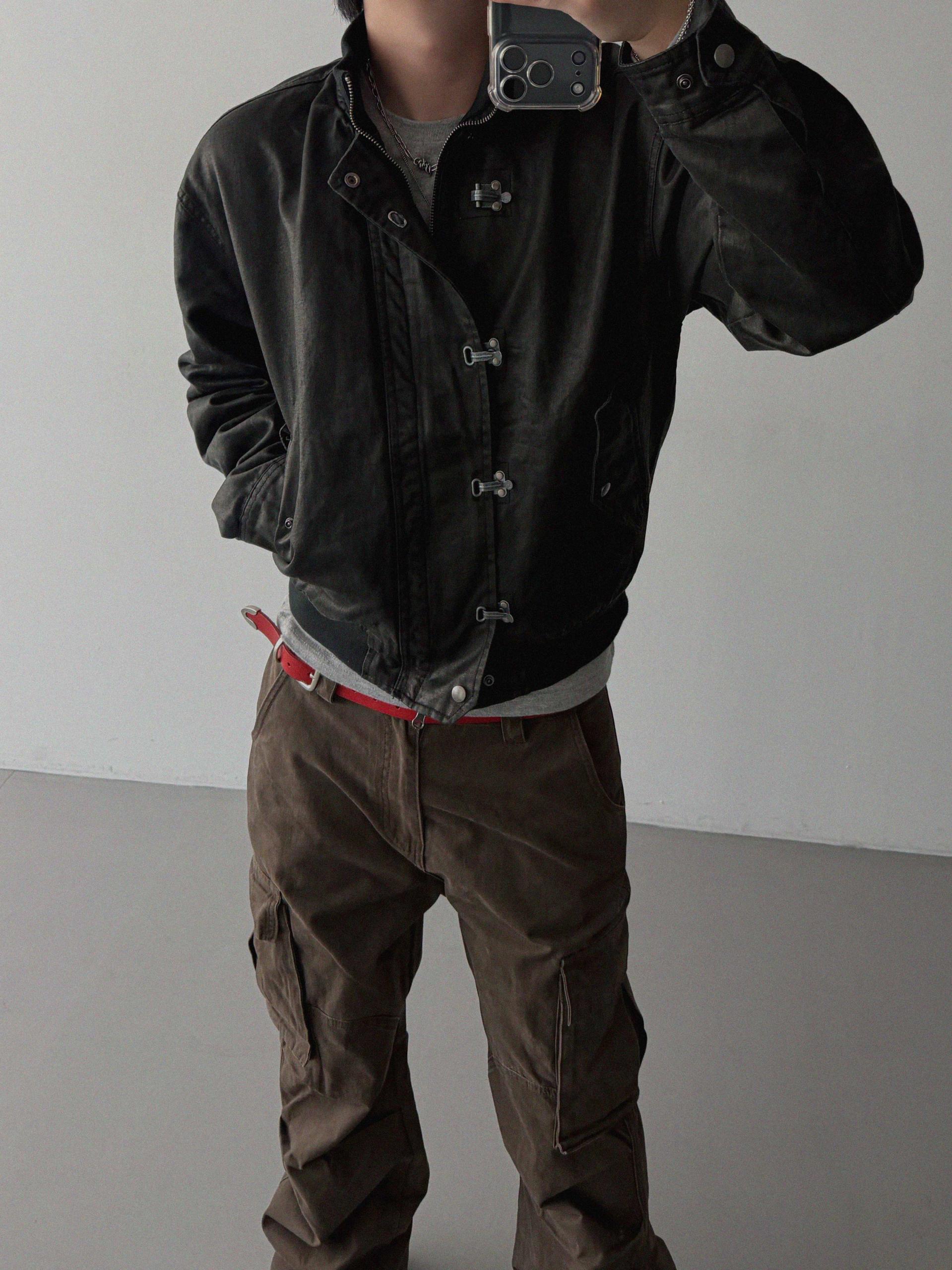 Flare deep dyed cargo pants