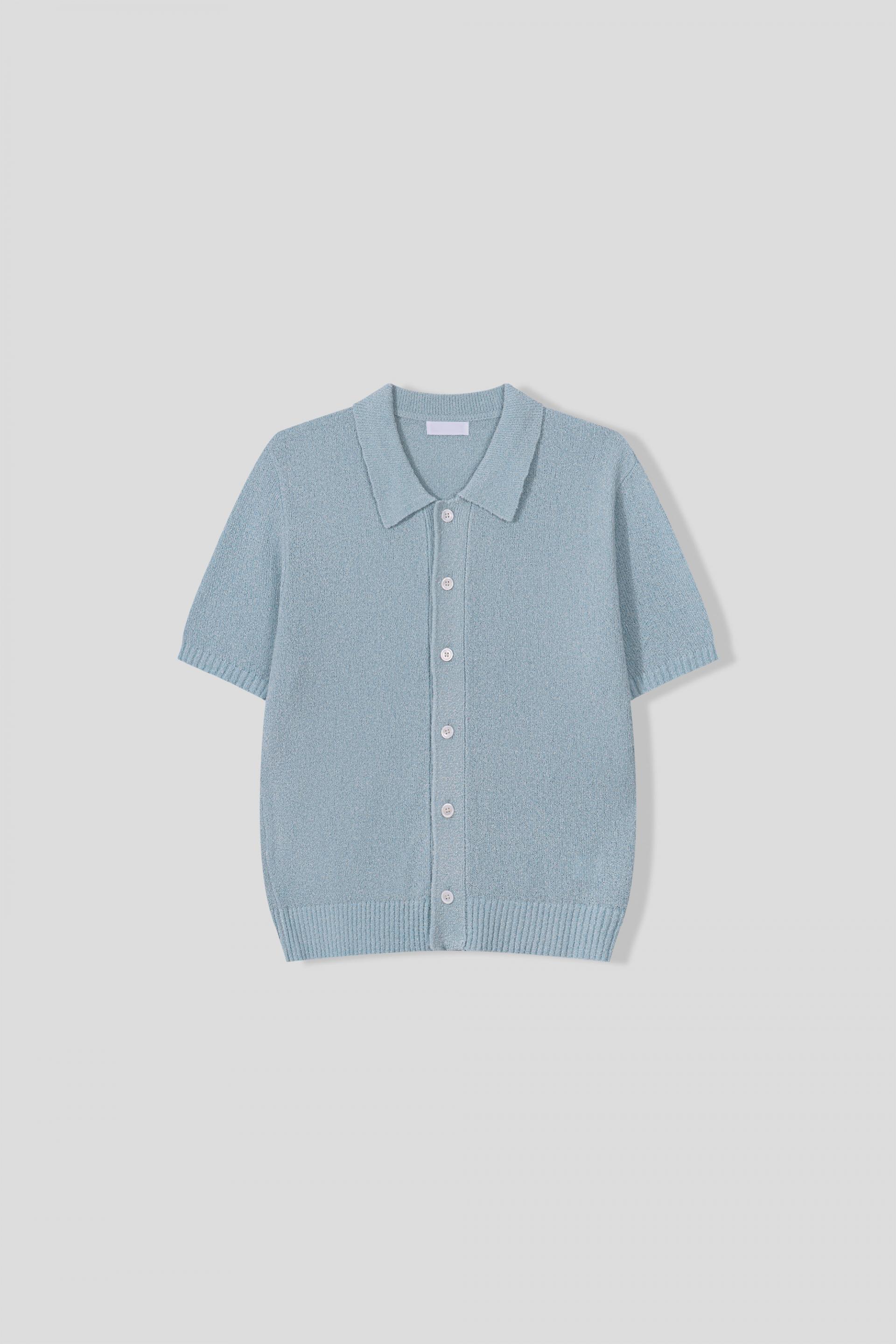 Boksaci boucle half cardigan