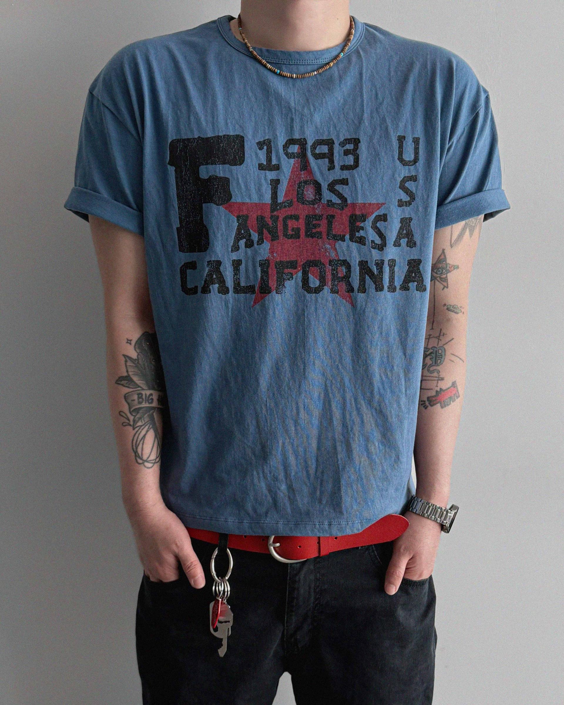 Retro star crop half t