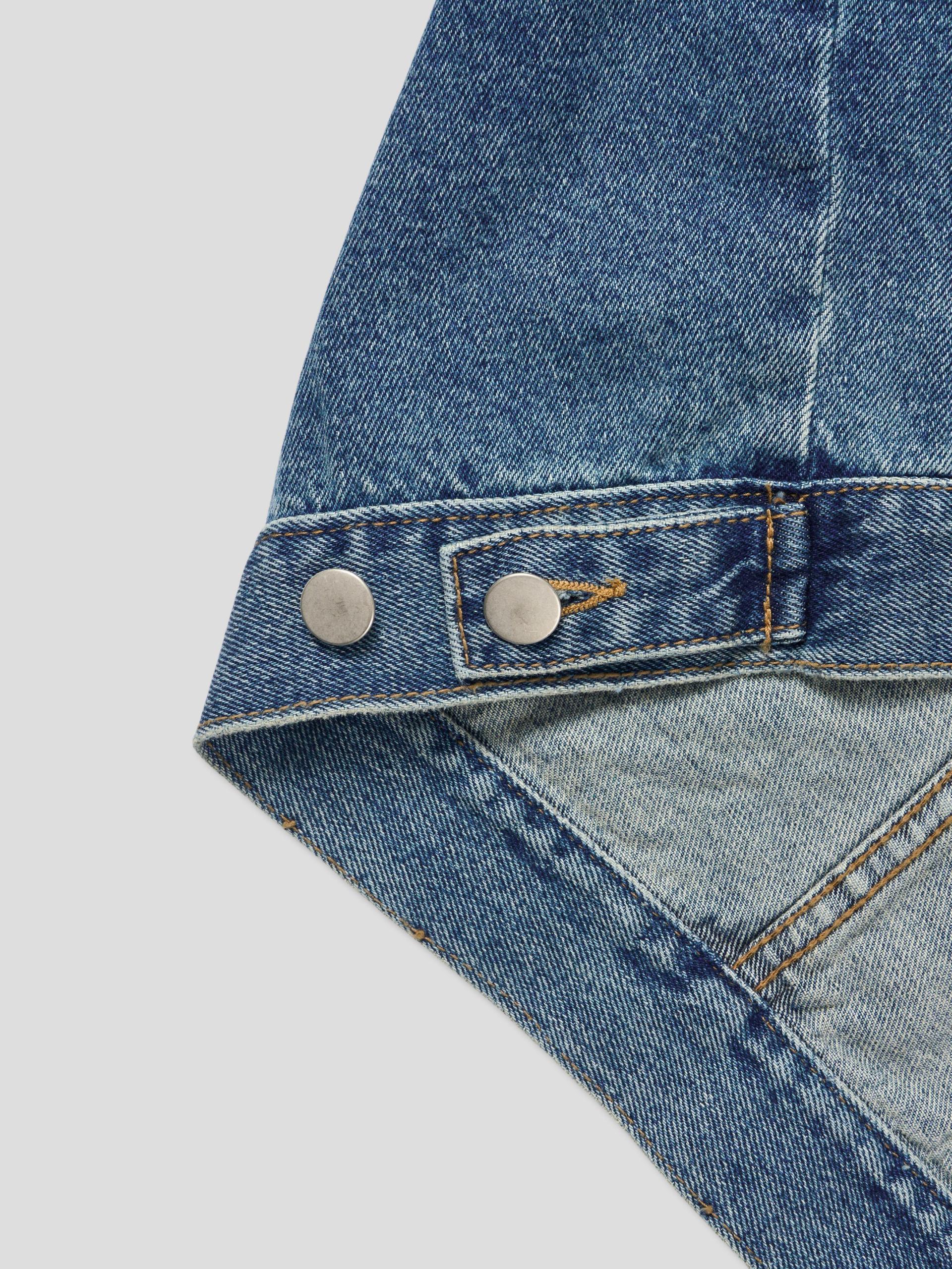 Mabel reverse crop denim jacket