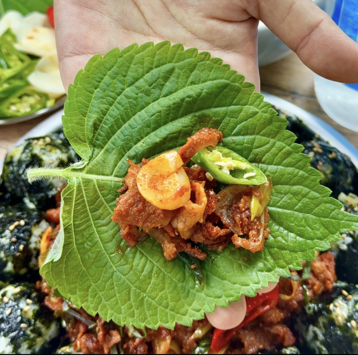 한돈 숯불오돌뼈