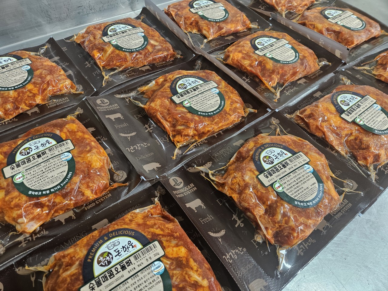 한돈 숯불오돌뼈