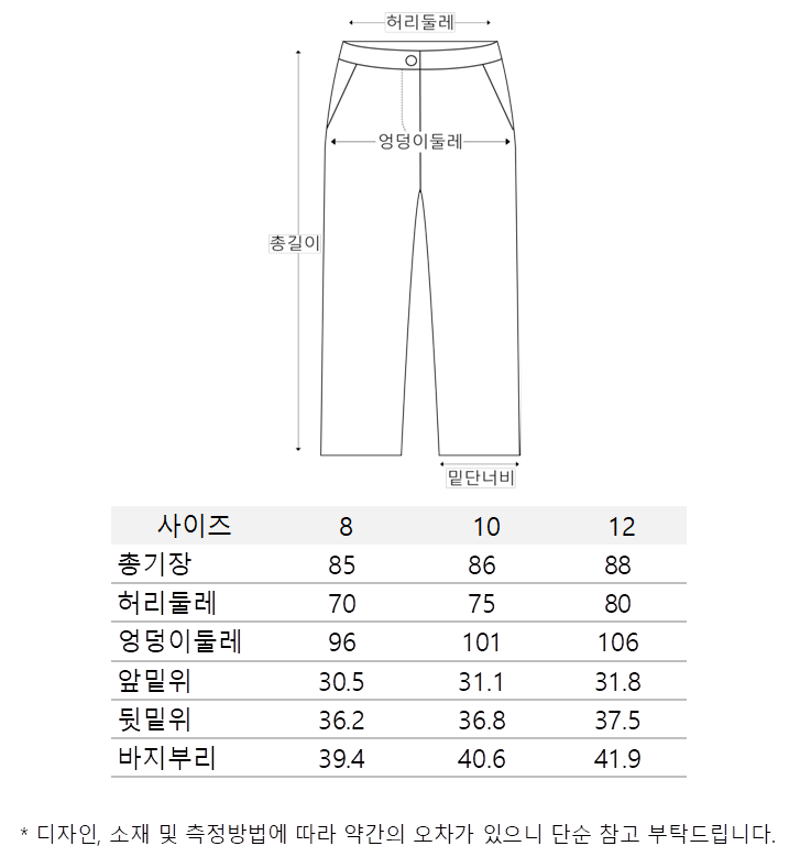 와이드 큐롯 팬츠 (A261L22SBK)