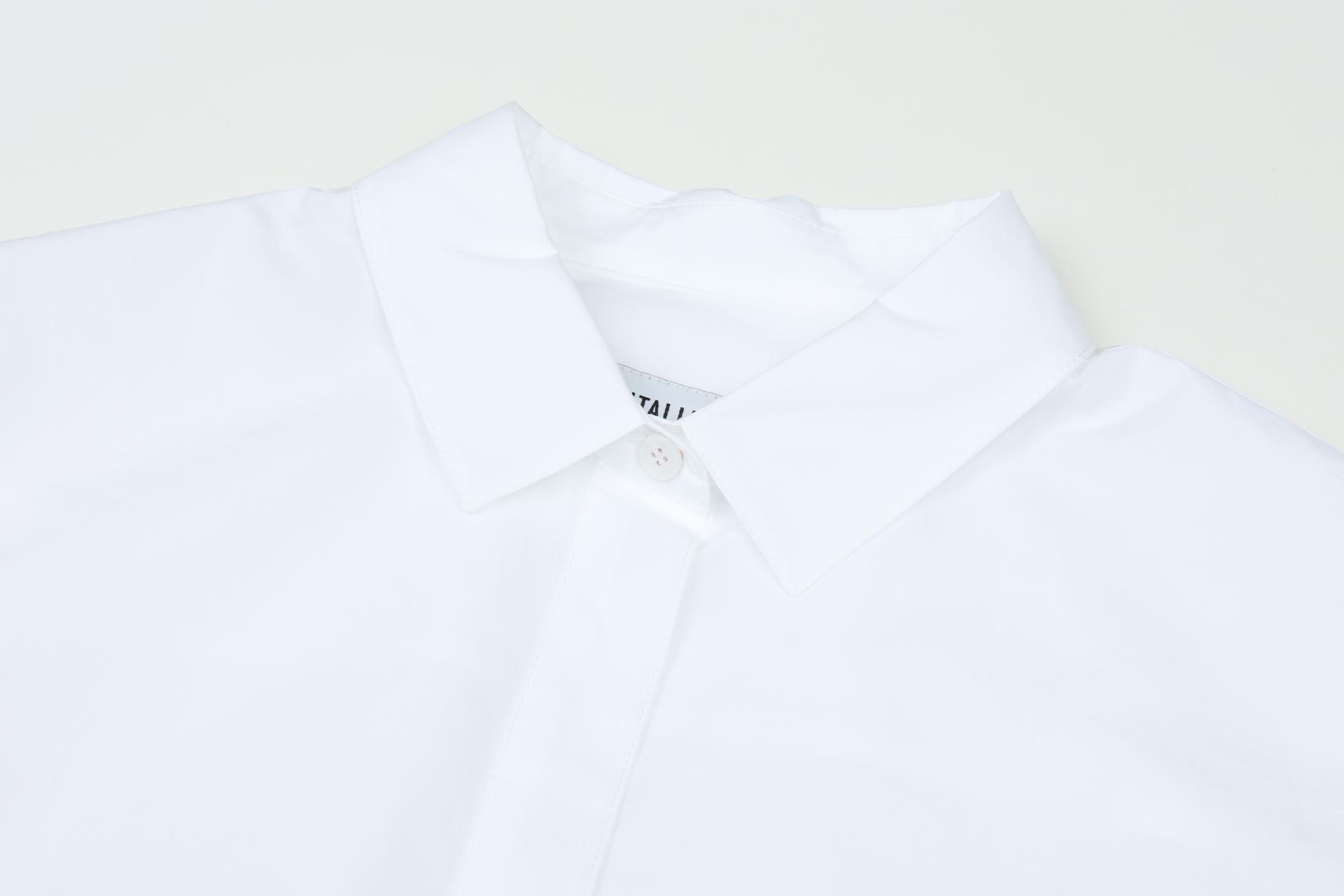 사다리 테이프 디테일 블라우스 (A261B17SWH)