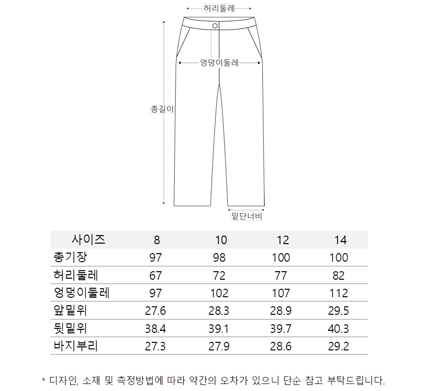 턱 포인트 밴딩 슬랙스 (A261L18SBK)
