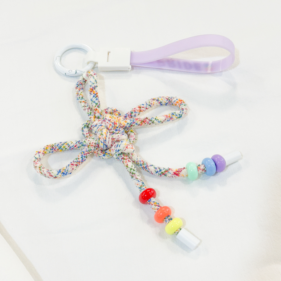 Rainbow Dongsimgyeol Knot Keyring